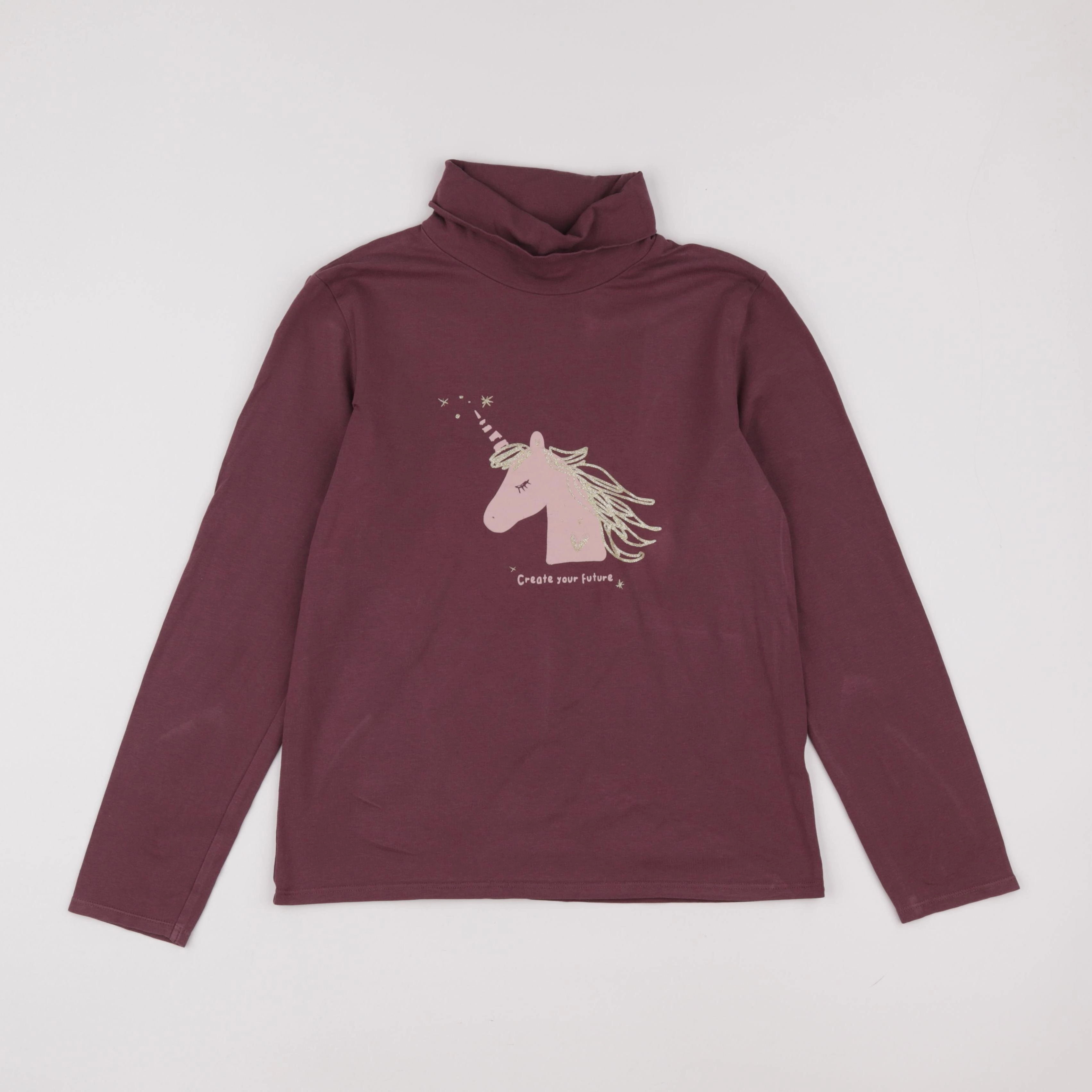 Vertbaudet - sous-pull violet - 14 ans