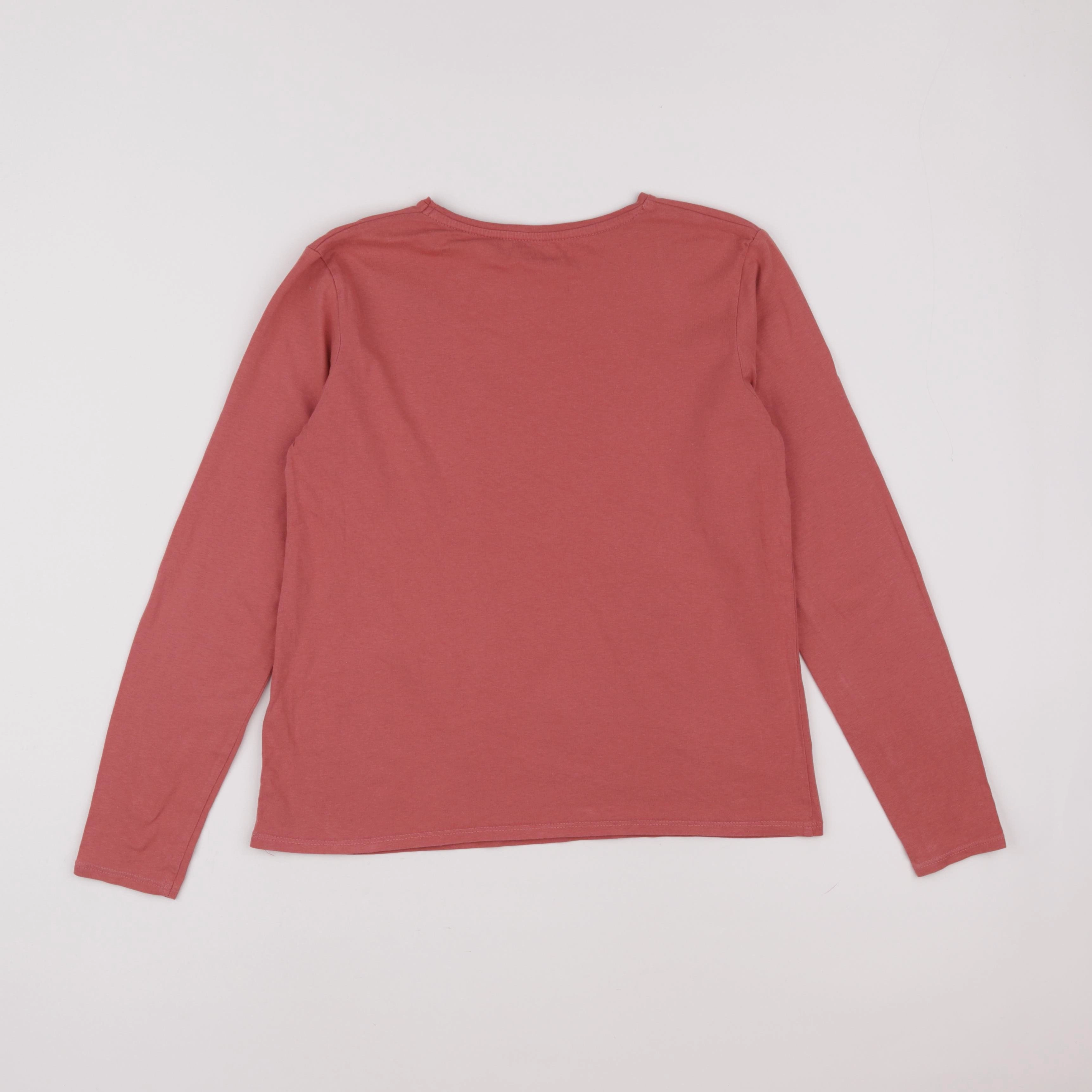 Vertbaudet - tee-shirt rose, or - 12 ans