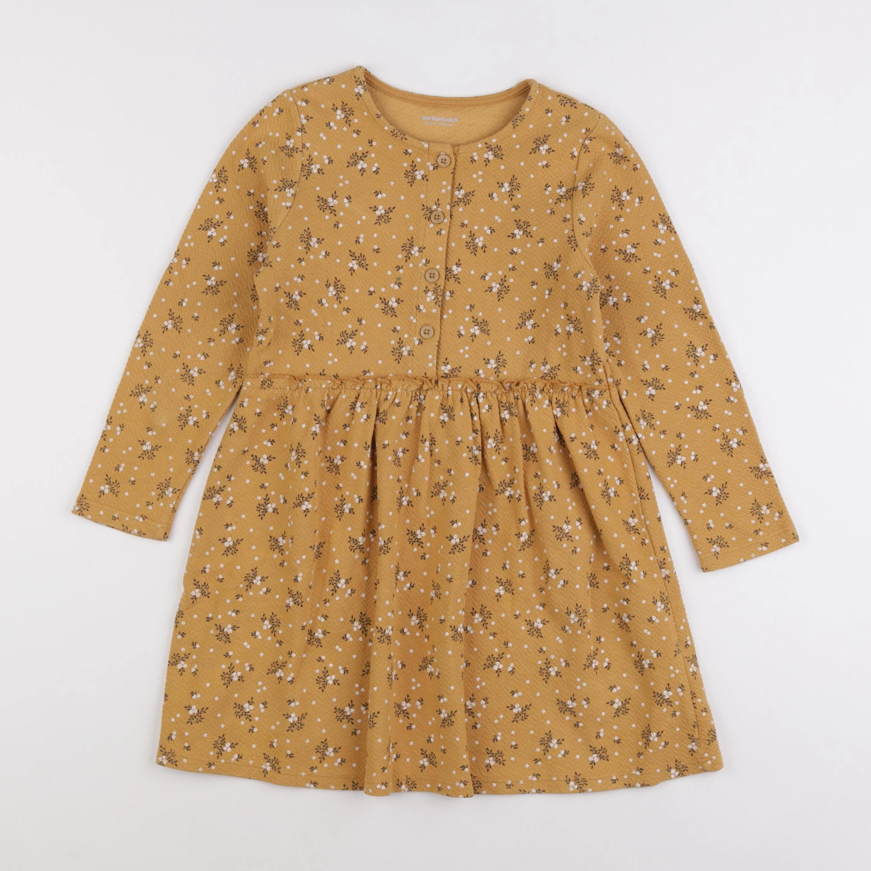 Vertbaudet - robe jaune - 8 ans