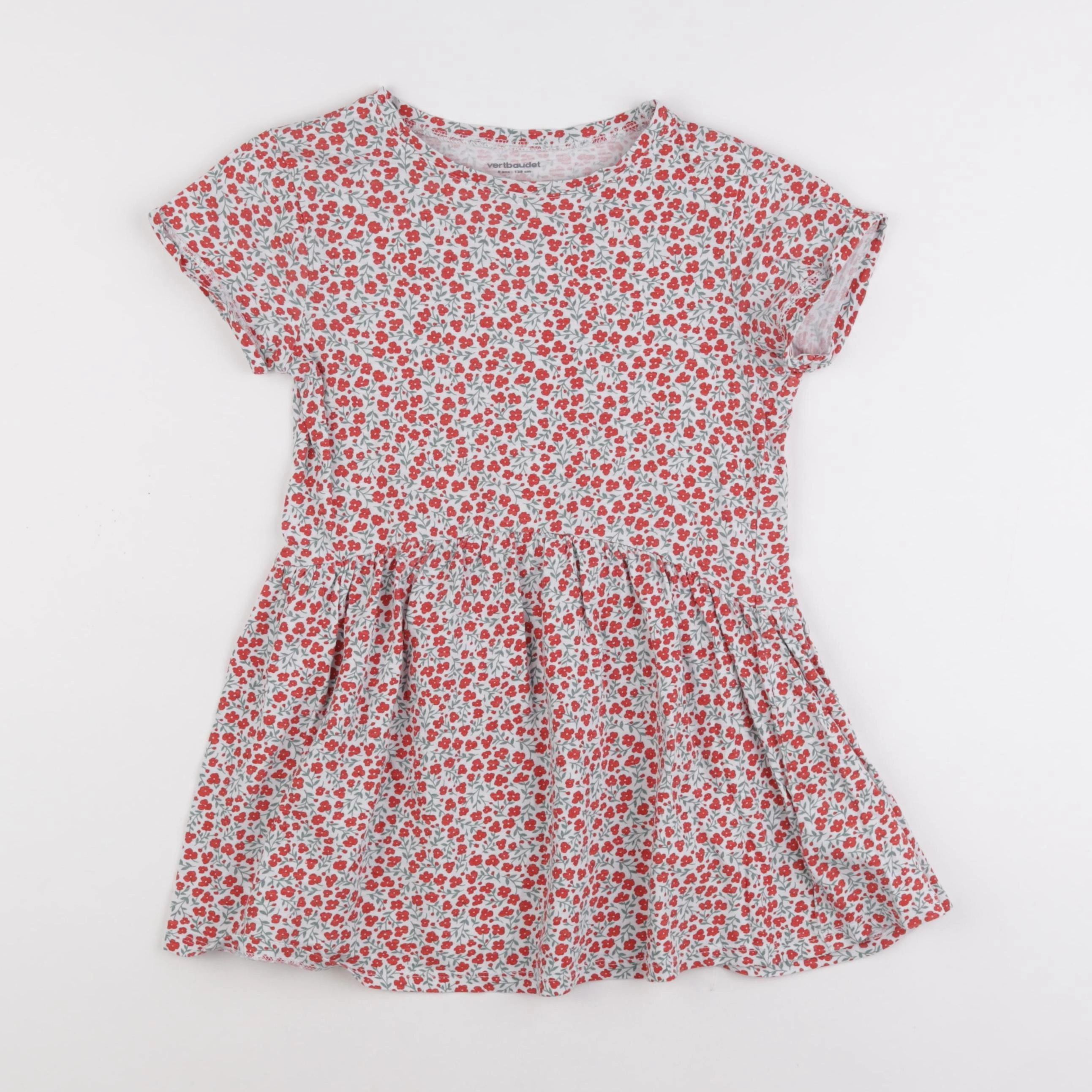 Vertbaudet - robe multicolore - 8 ans