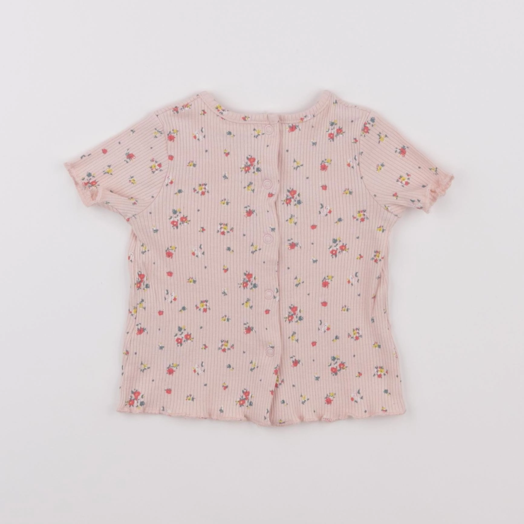 Vertbaudet - tee-shirt rose - 6 mois