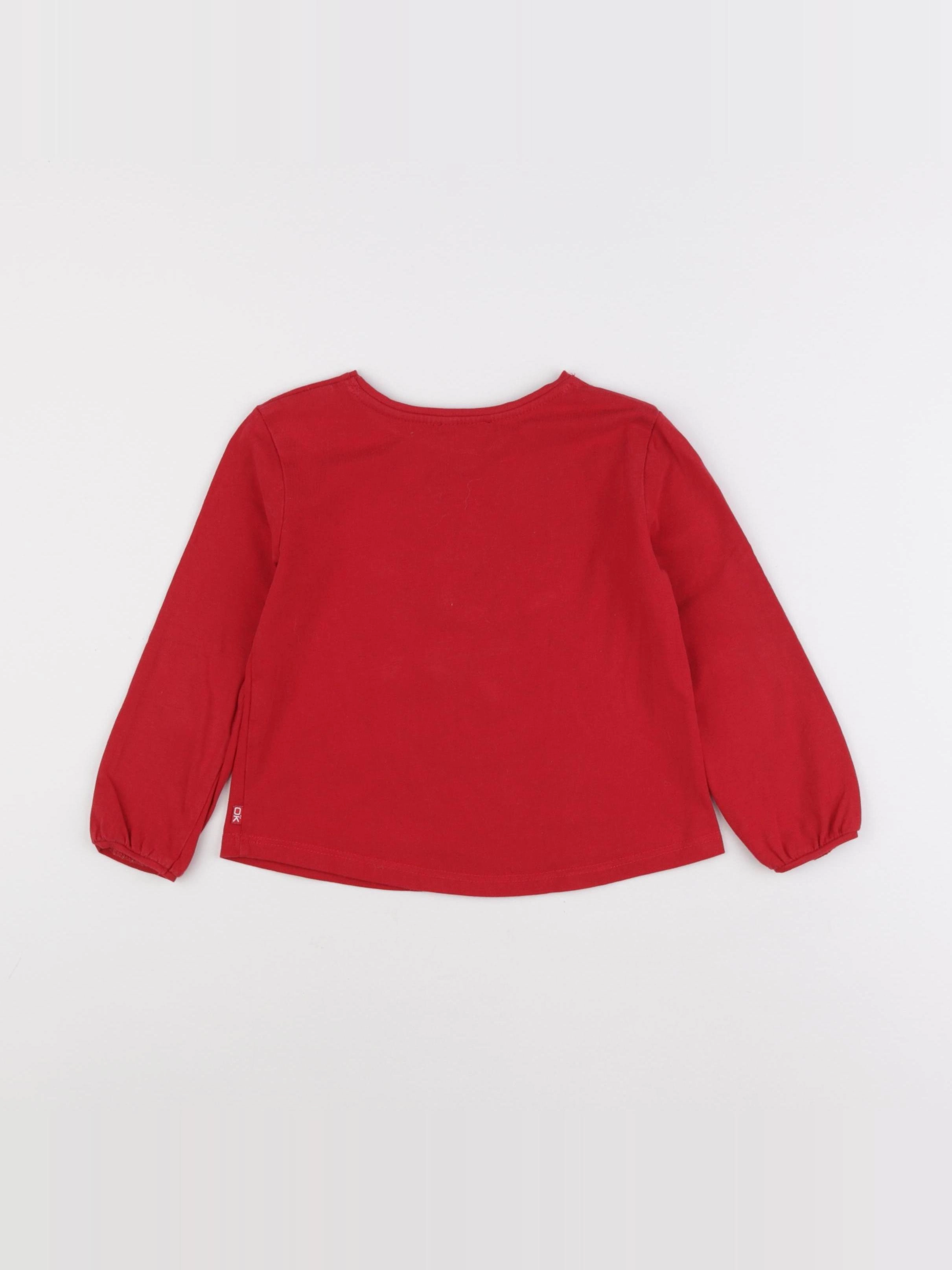 Okaidi - tee-shirt rouge - 3 ans