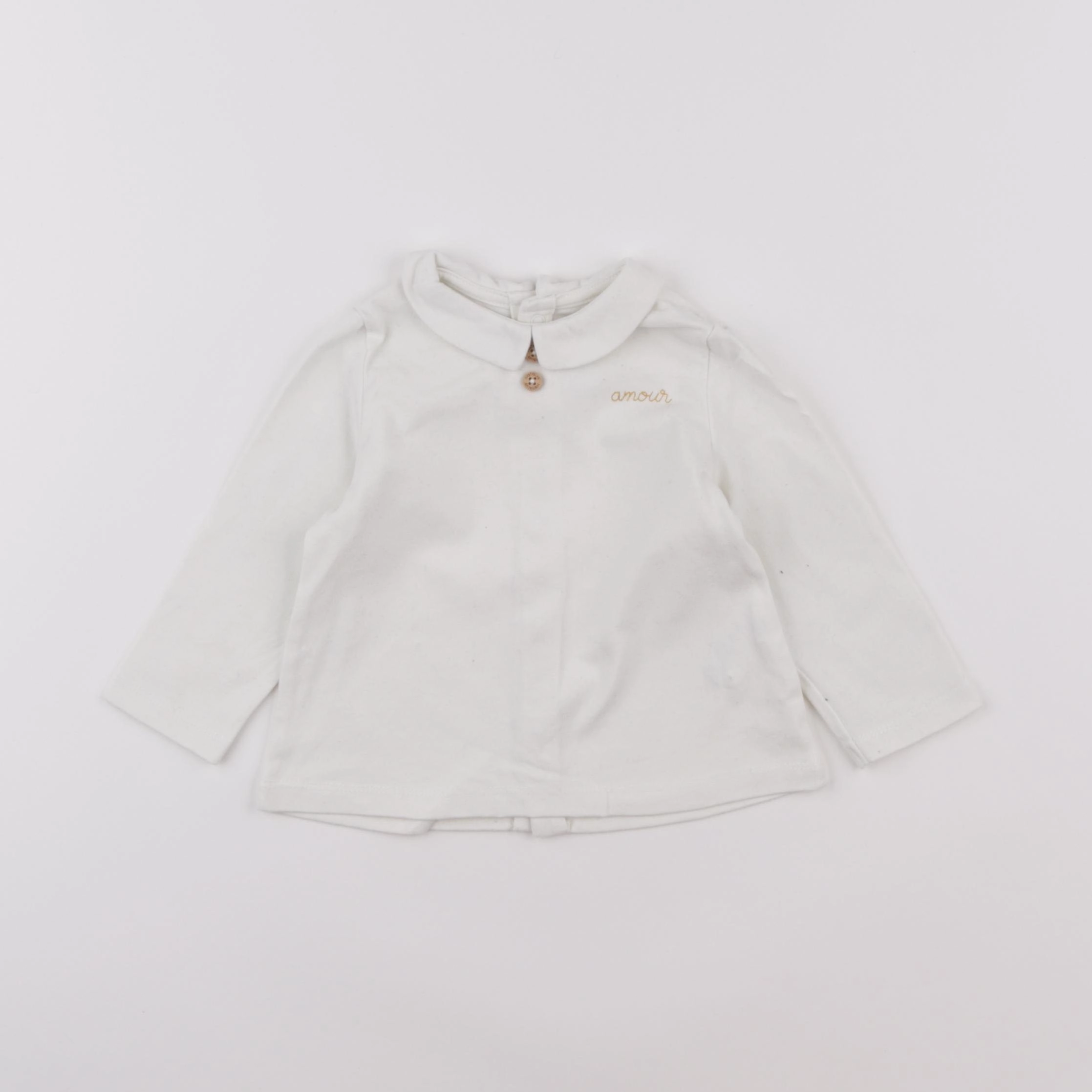 Natalys - tee-shirt beige - 6 mois