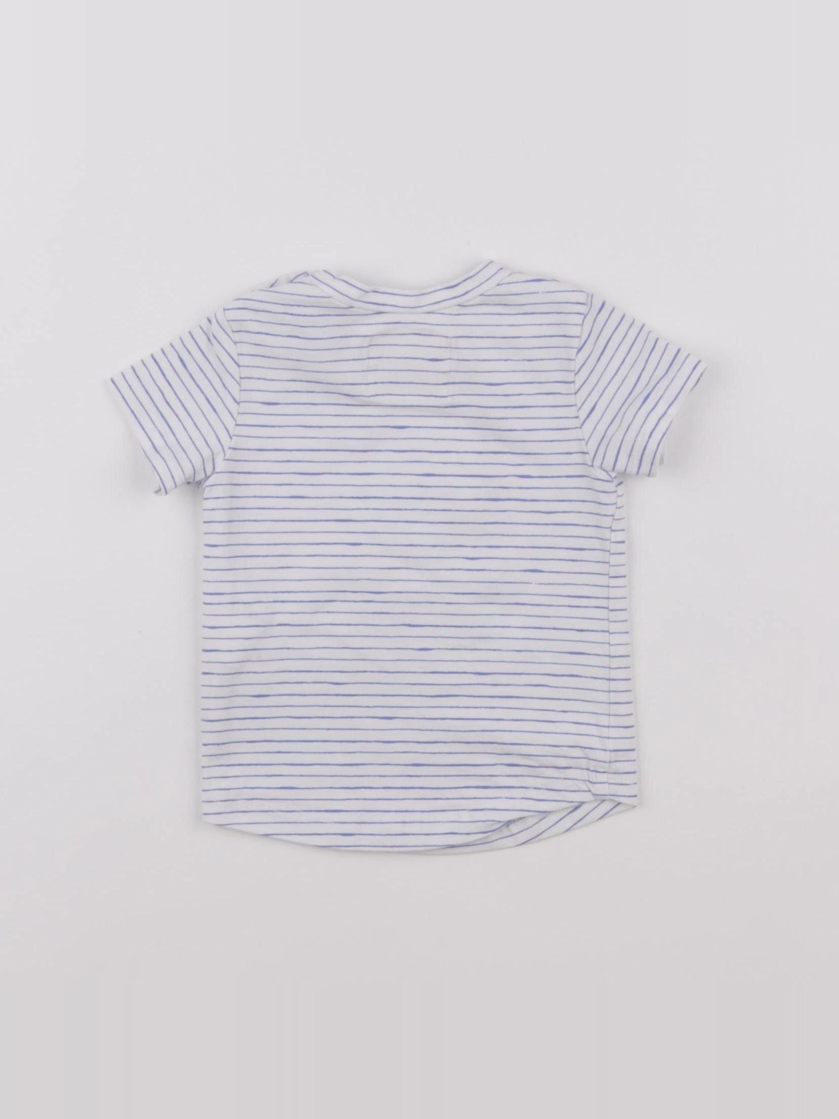 Levi's - tee-shirt blanc, bleu - 6 mois