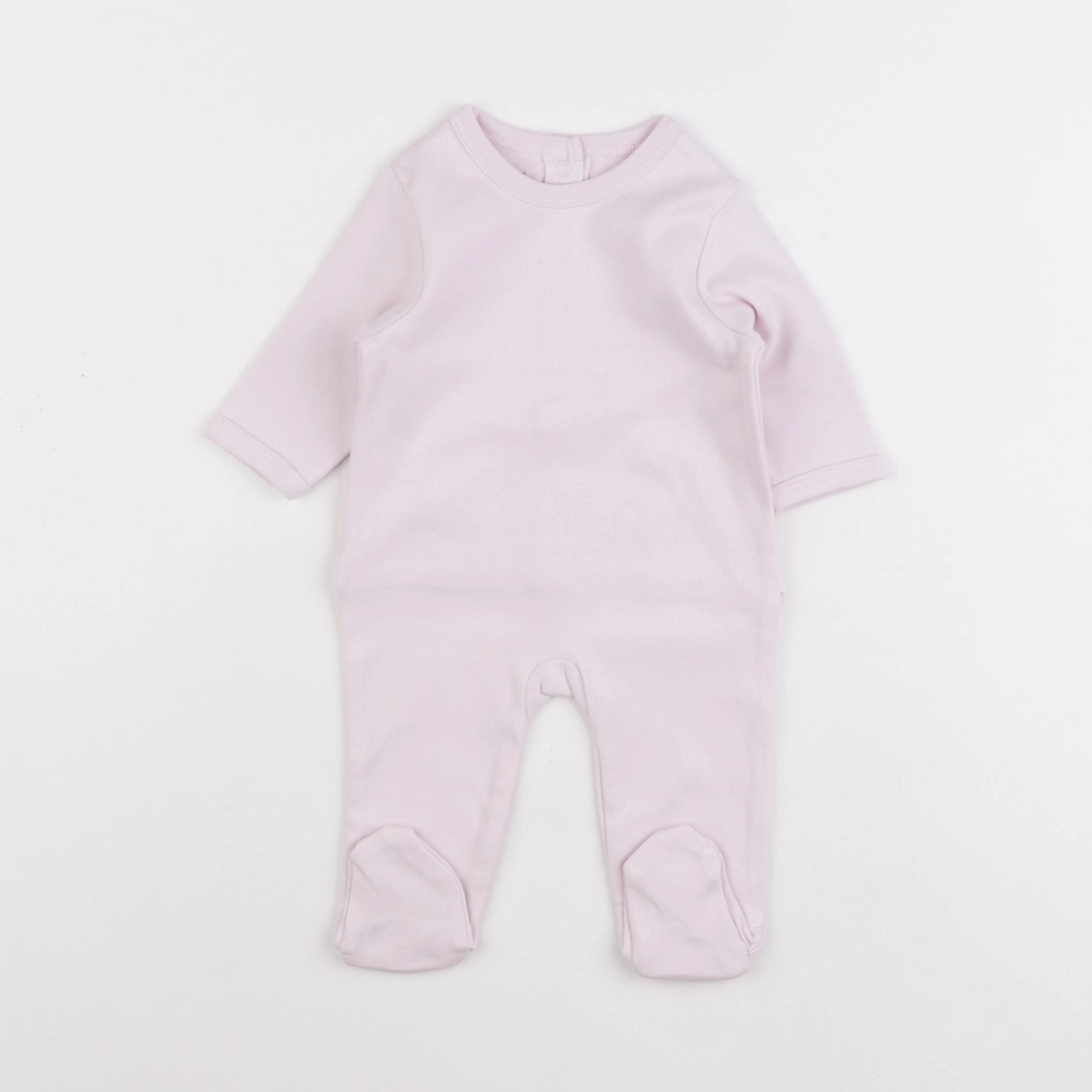 Vertbaudet - pyjama coton violet - 1 mois