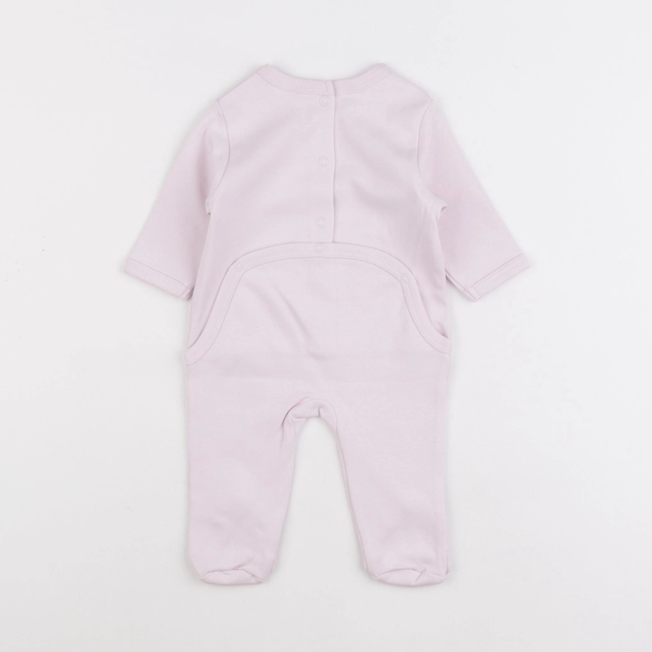 Vertbaudet - pyjama coton violet - 1 mois