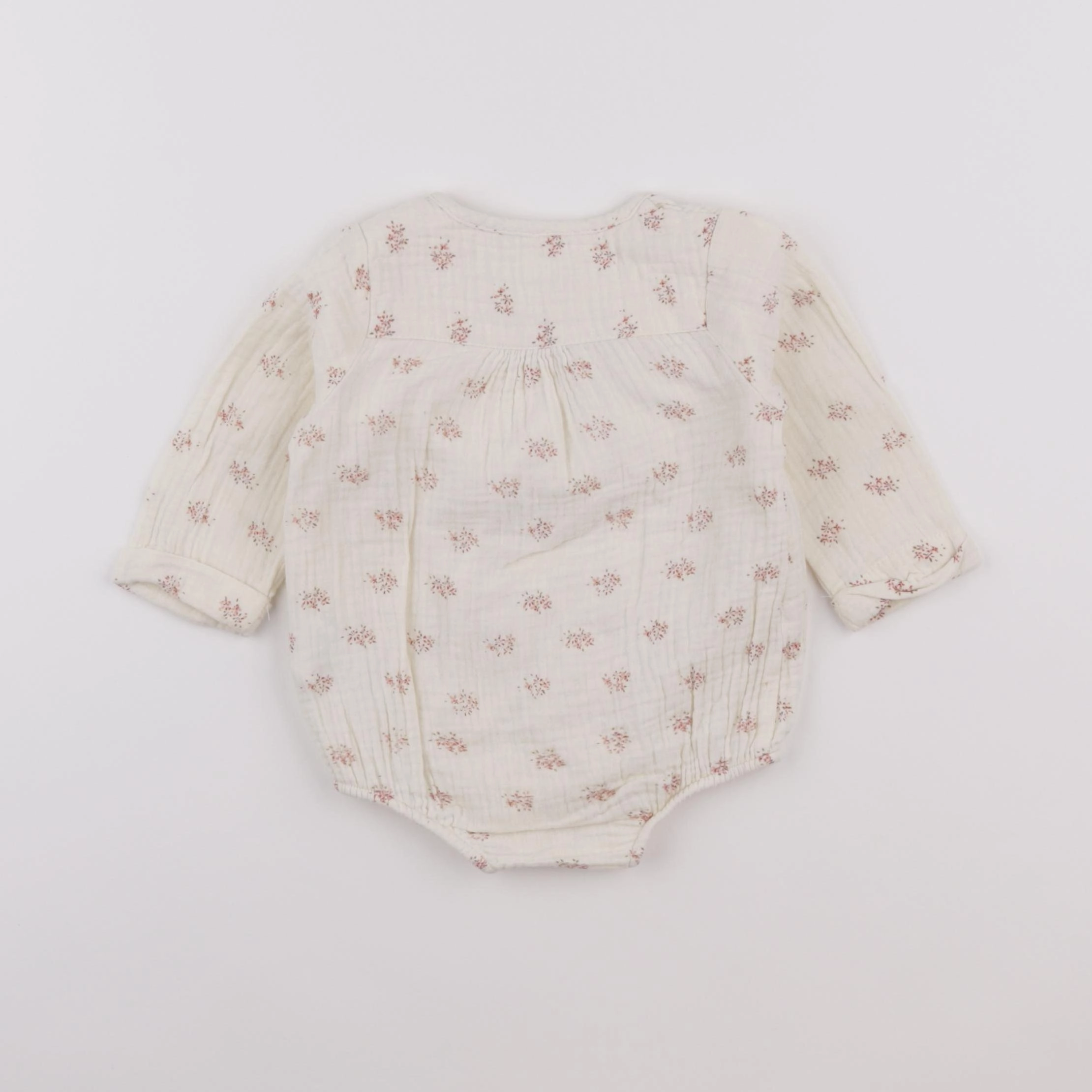 Vertbaudet - combinaison beige - 6 mois