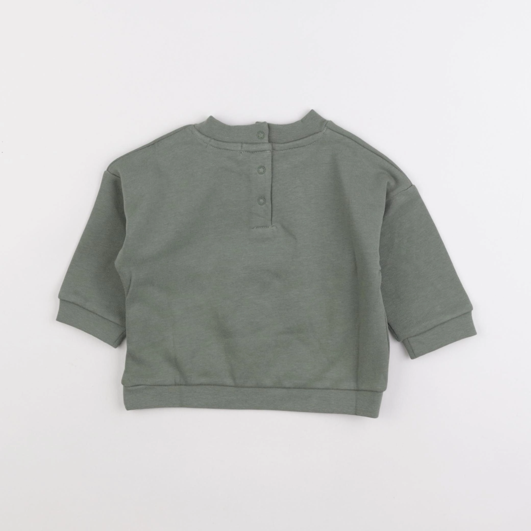 Vertbaudet - sweat vert - 12 mois