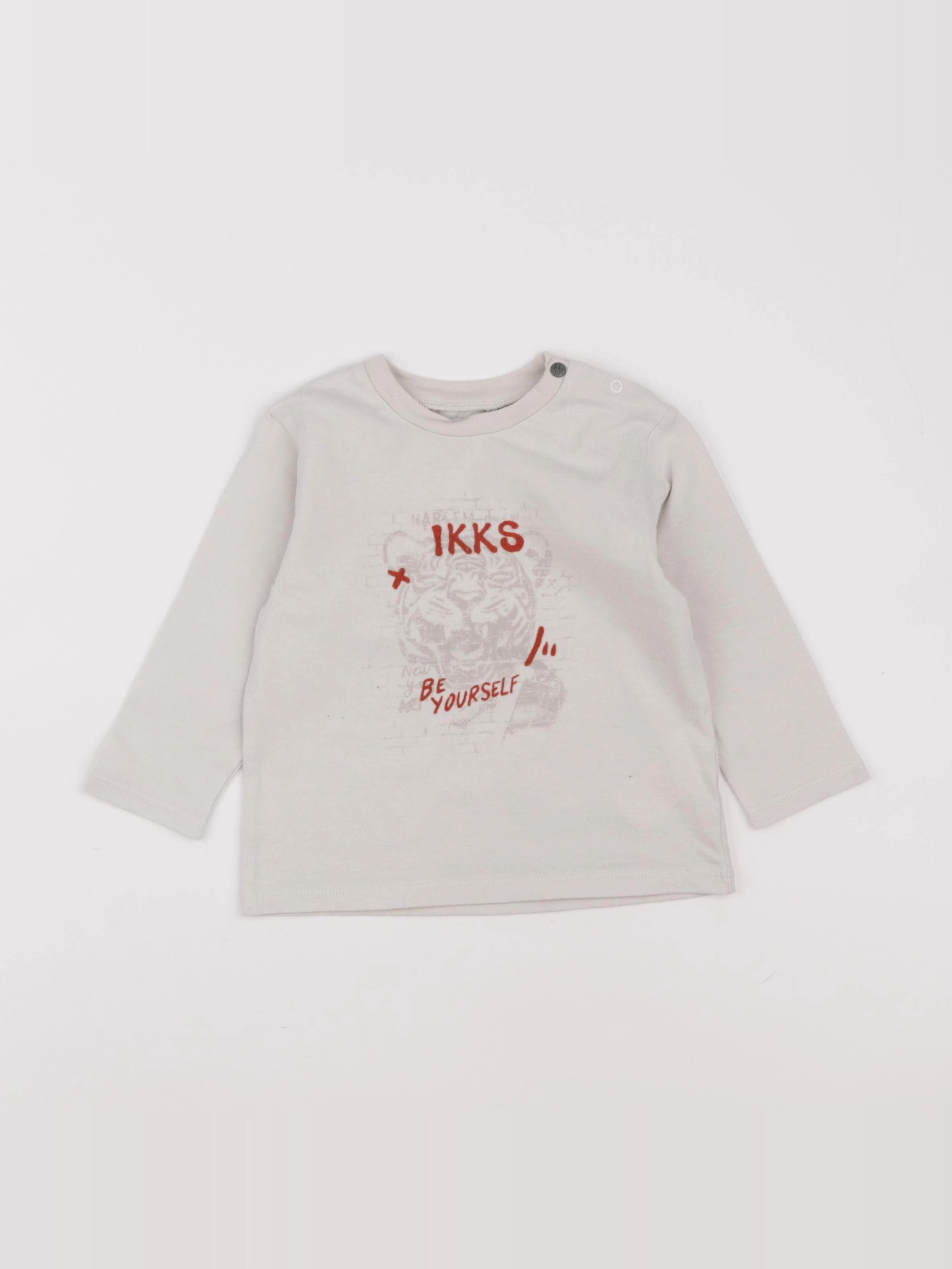 IKKS - tee-shirt beige - 18 mois