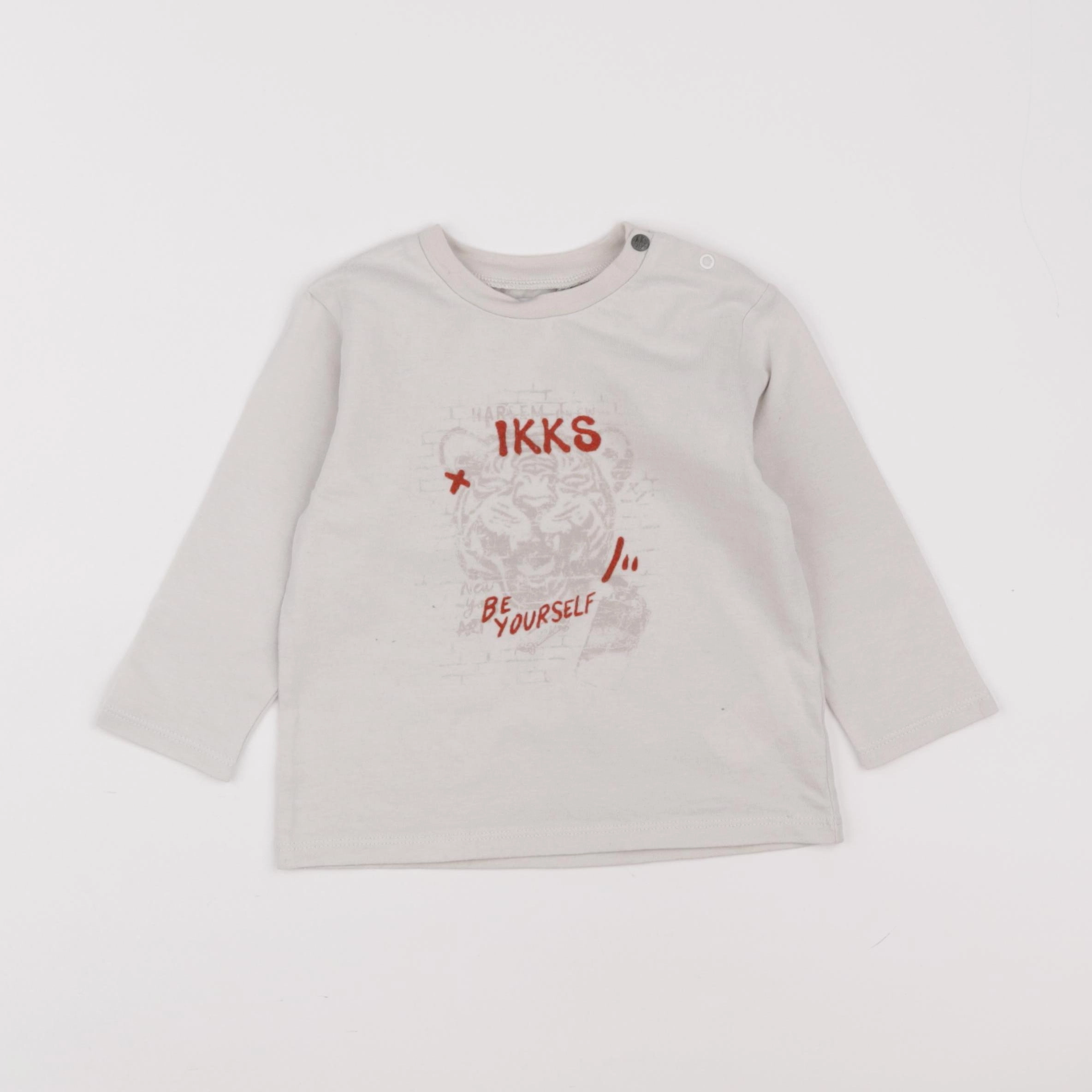 IKKS - tee-shirt beige - 18 mois
