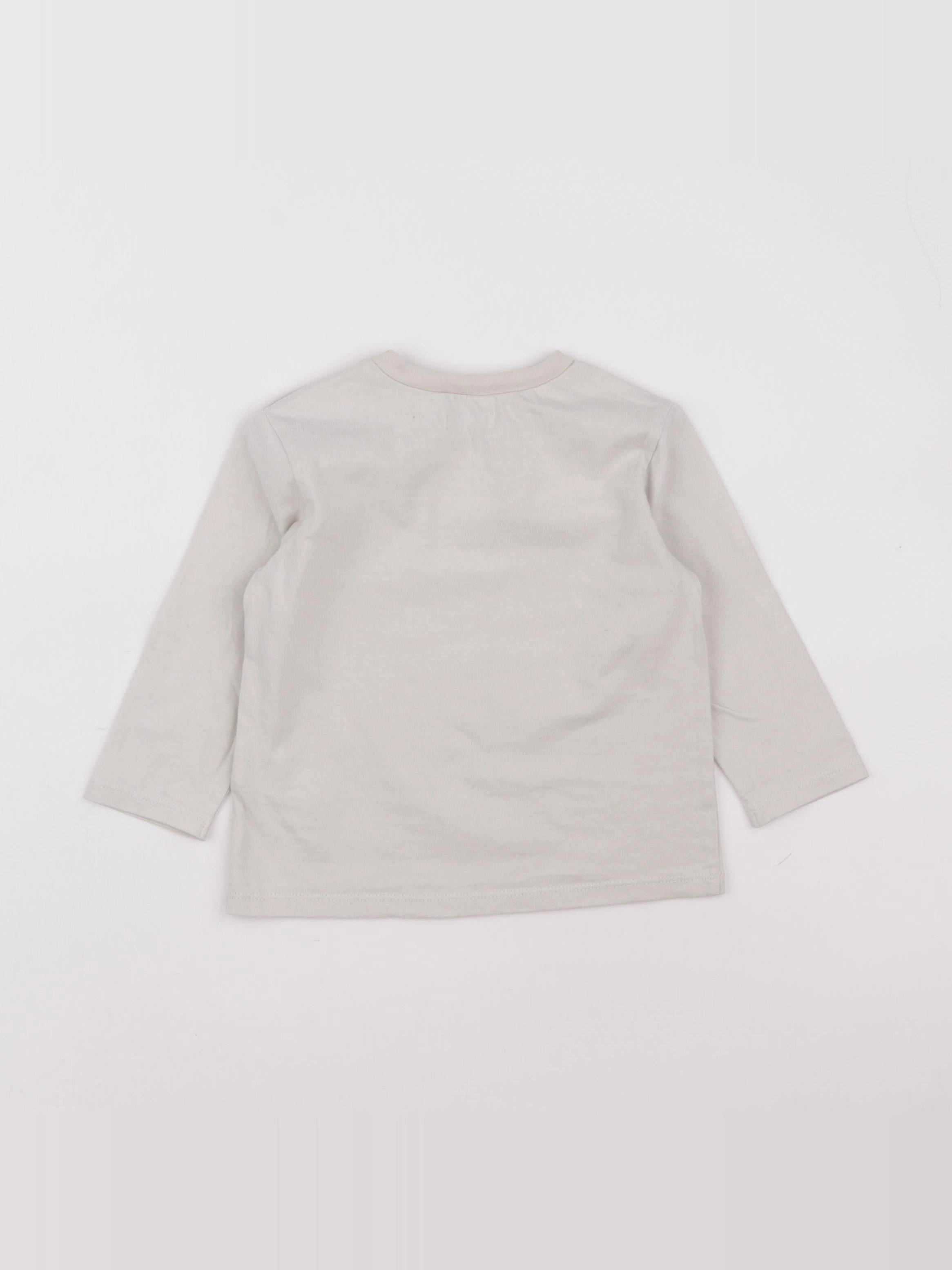 IKKS - tee-shirt beige - 18 mois