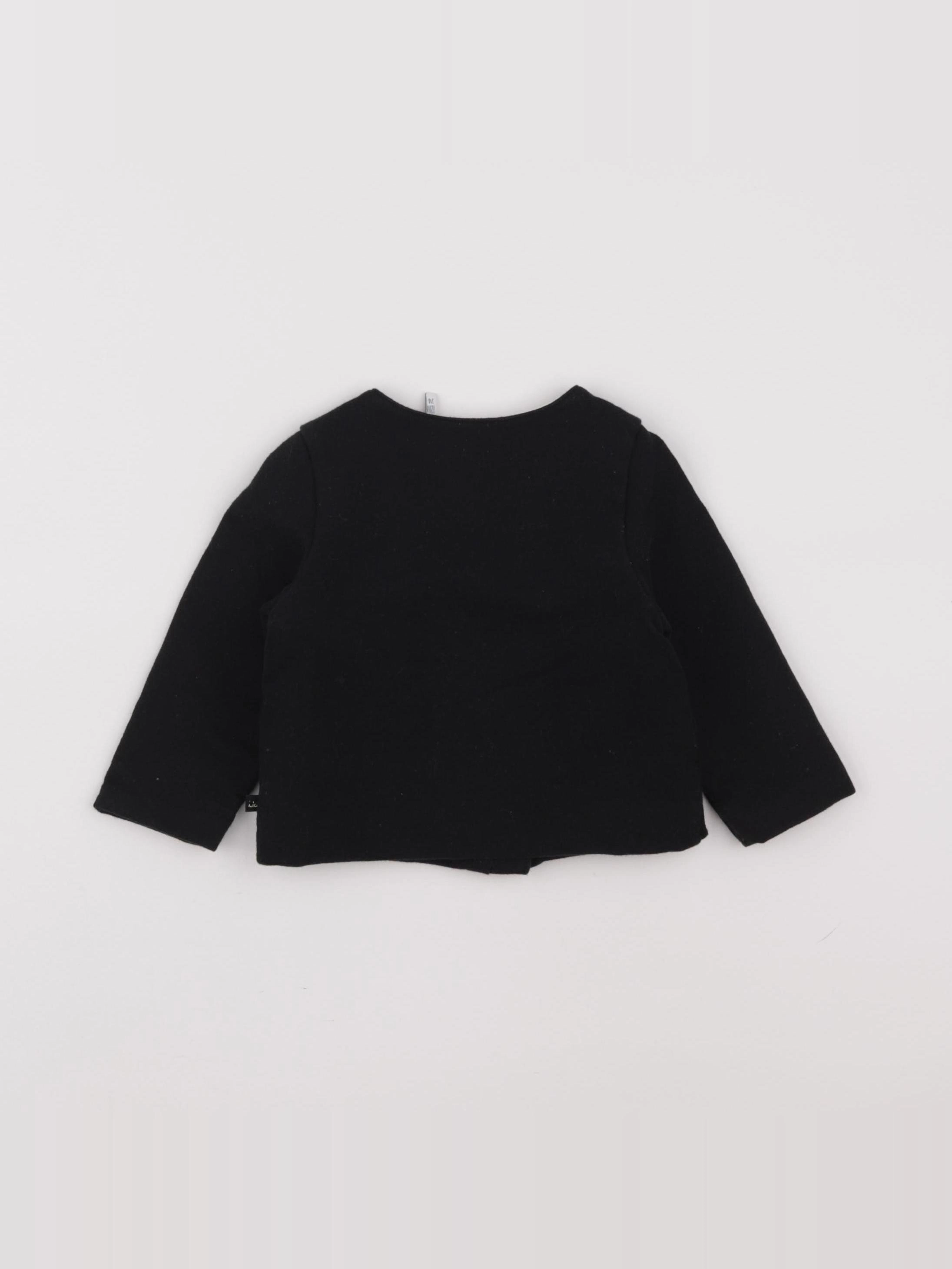 IKKS - gilet noir - 12 mois