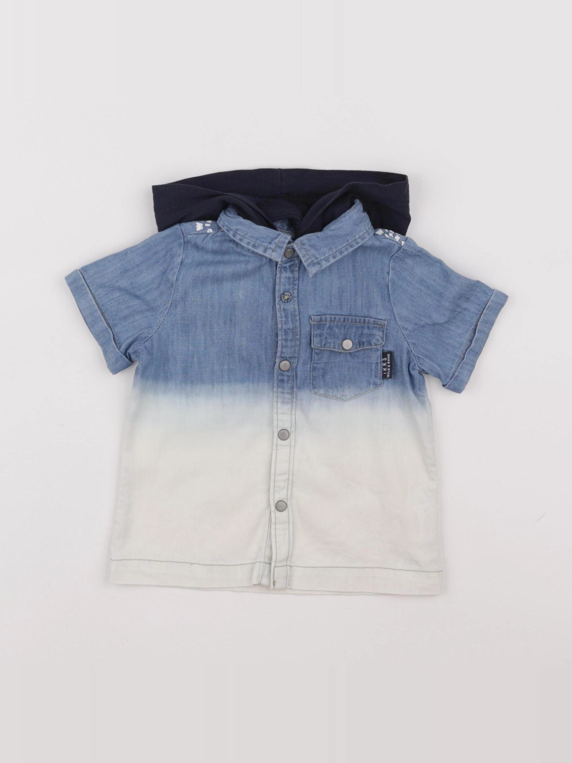 IKKS - chemise bleu - 12 mois