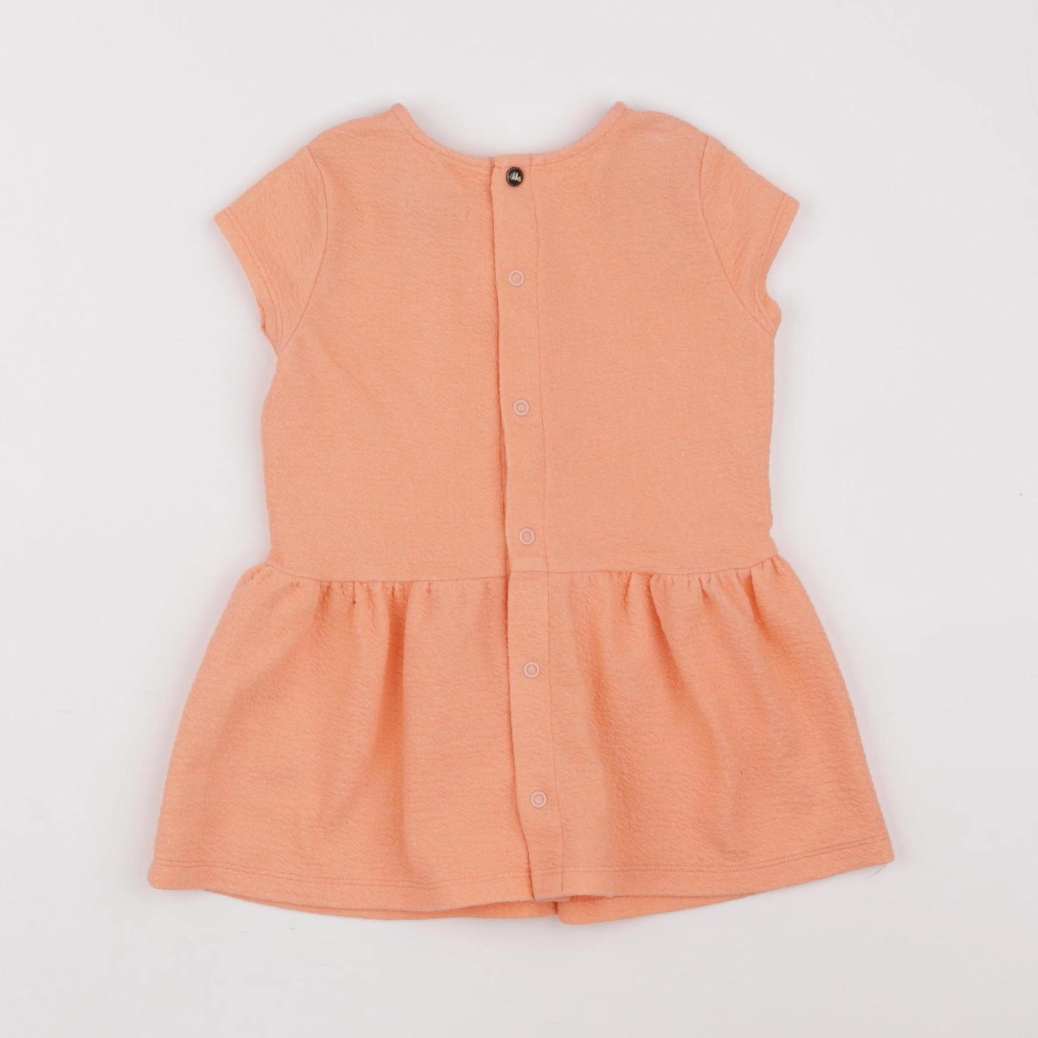 IKKS - robe orange fluo - 18 mois