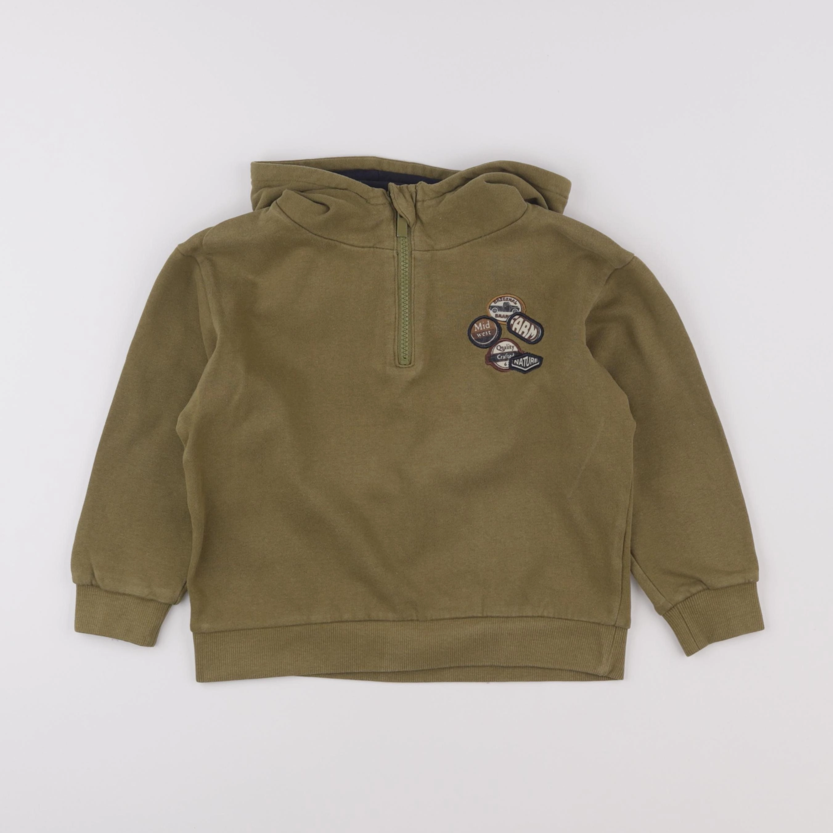 Vertbaudet - sweat vert - 6 ans