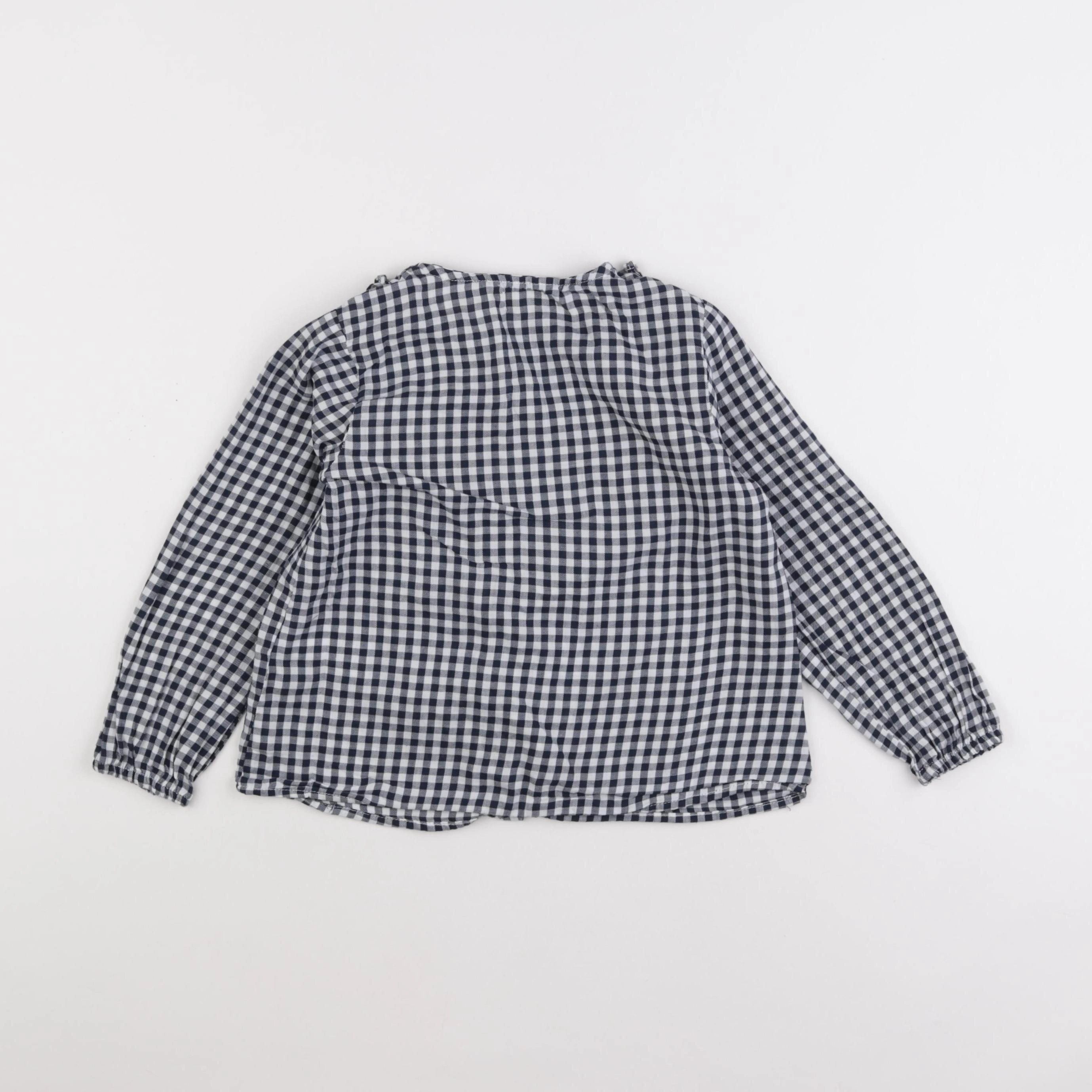 Vertbaudet - blouse blanc, bleu - 6 ans