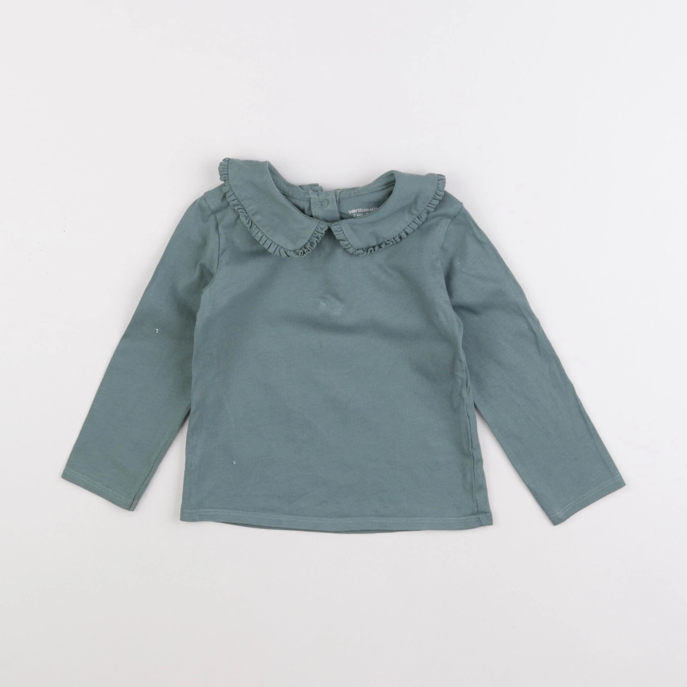 Vertbaudet - tee-shirt vert - 2 ans