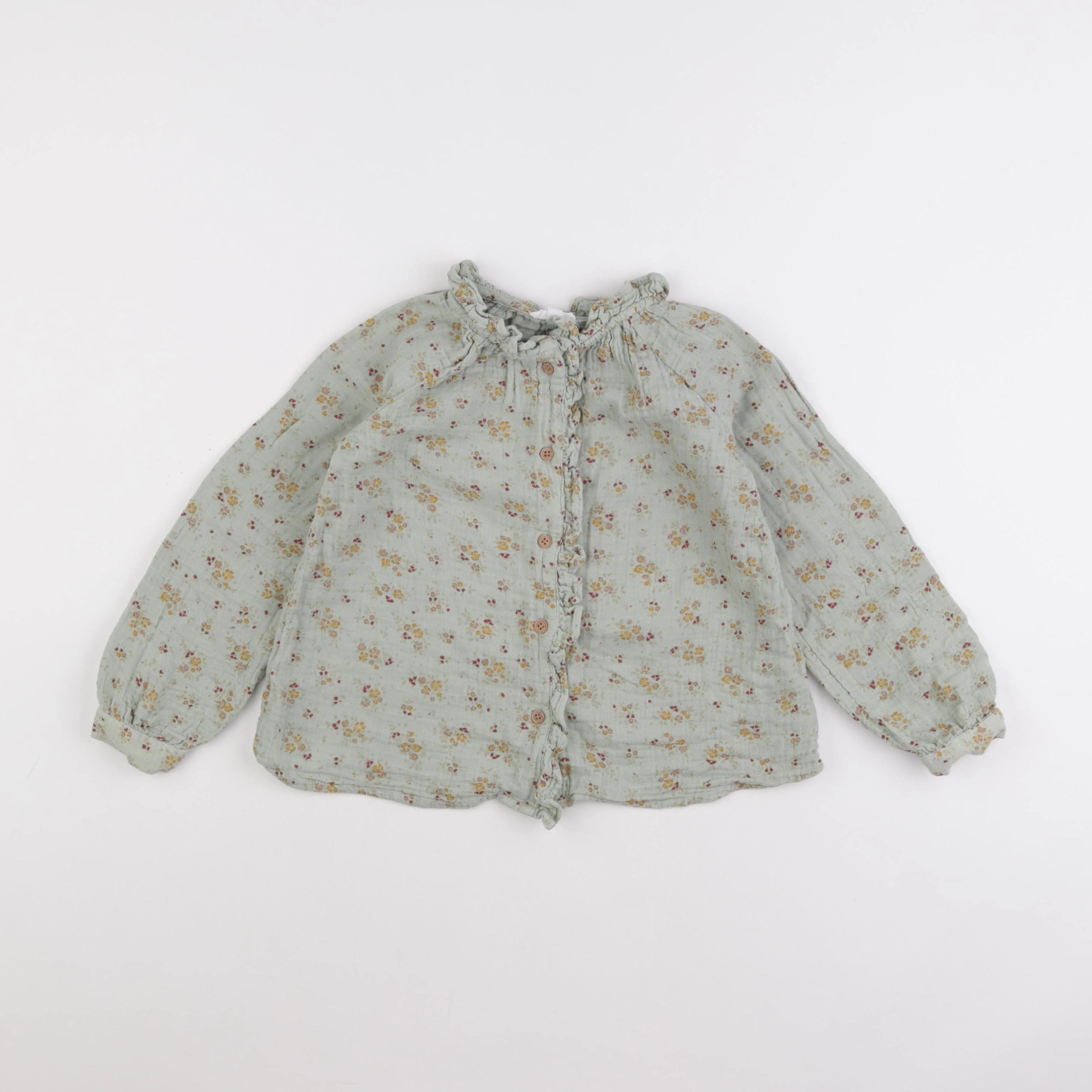 Vertbaudet - blouse vert - 6 ans