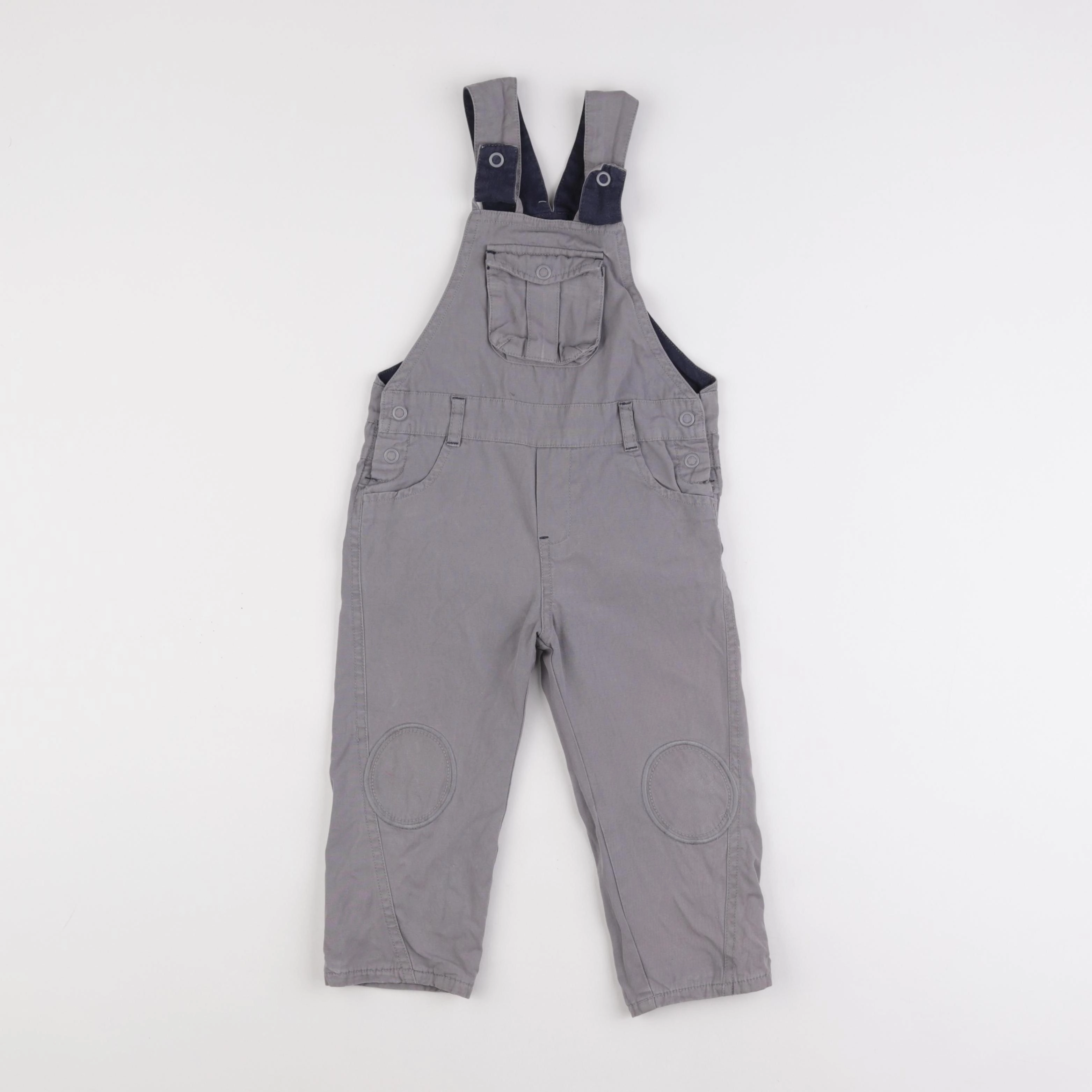 Vertbaudet - salopette gris - 2 ans