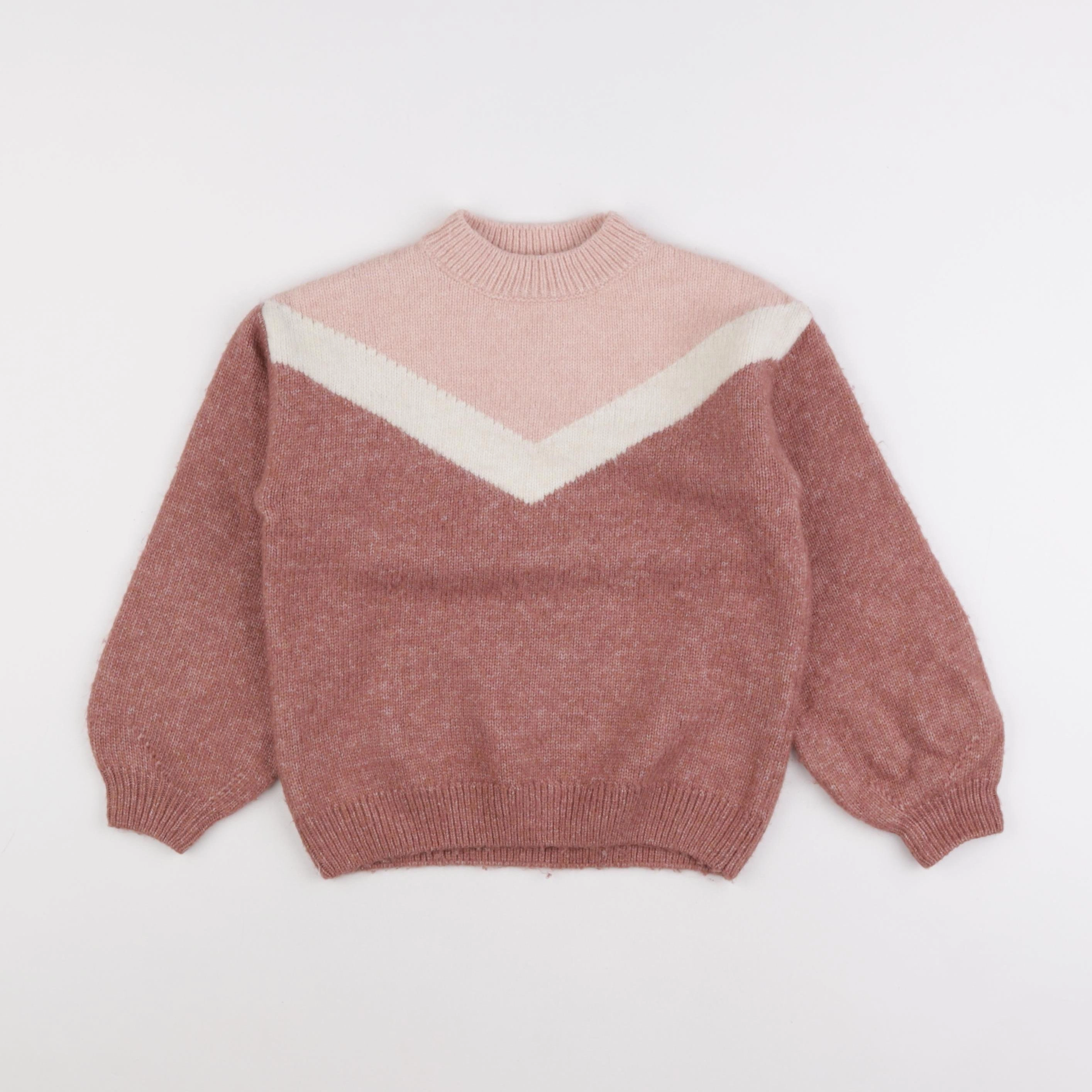 Vertbaudet - pull rose - 8 ans