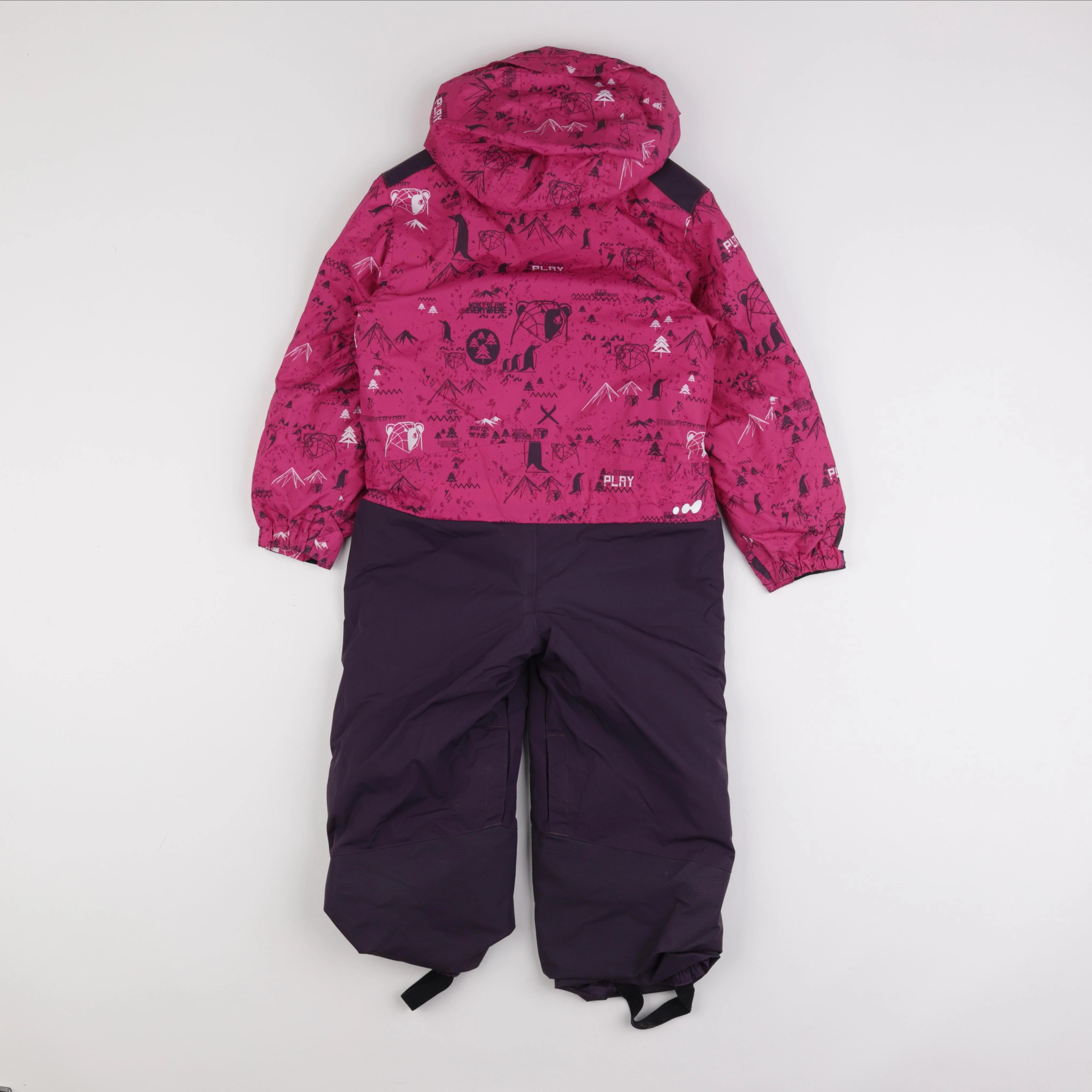 Decathlon ski - combinaison de ski violet, rose - 3 ans