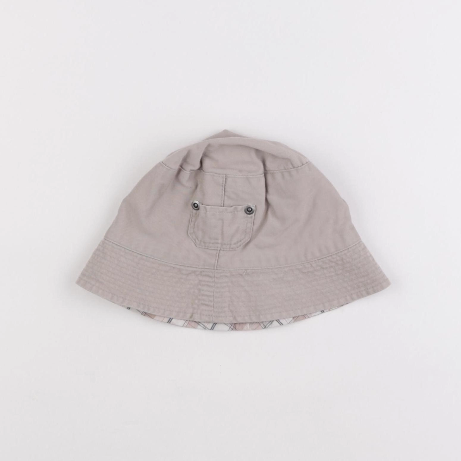 Cyrillus - chapeau réversible beige - 2/3 ans