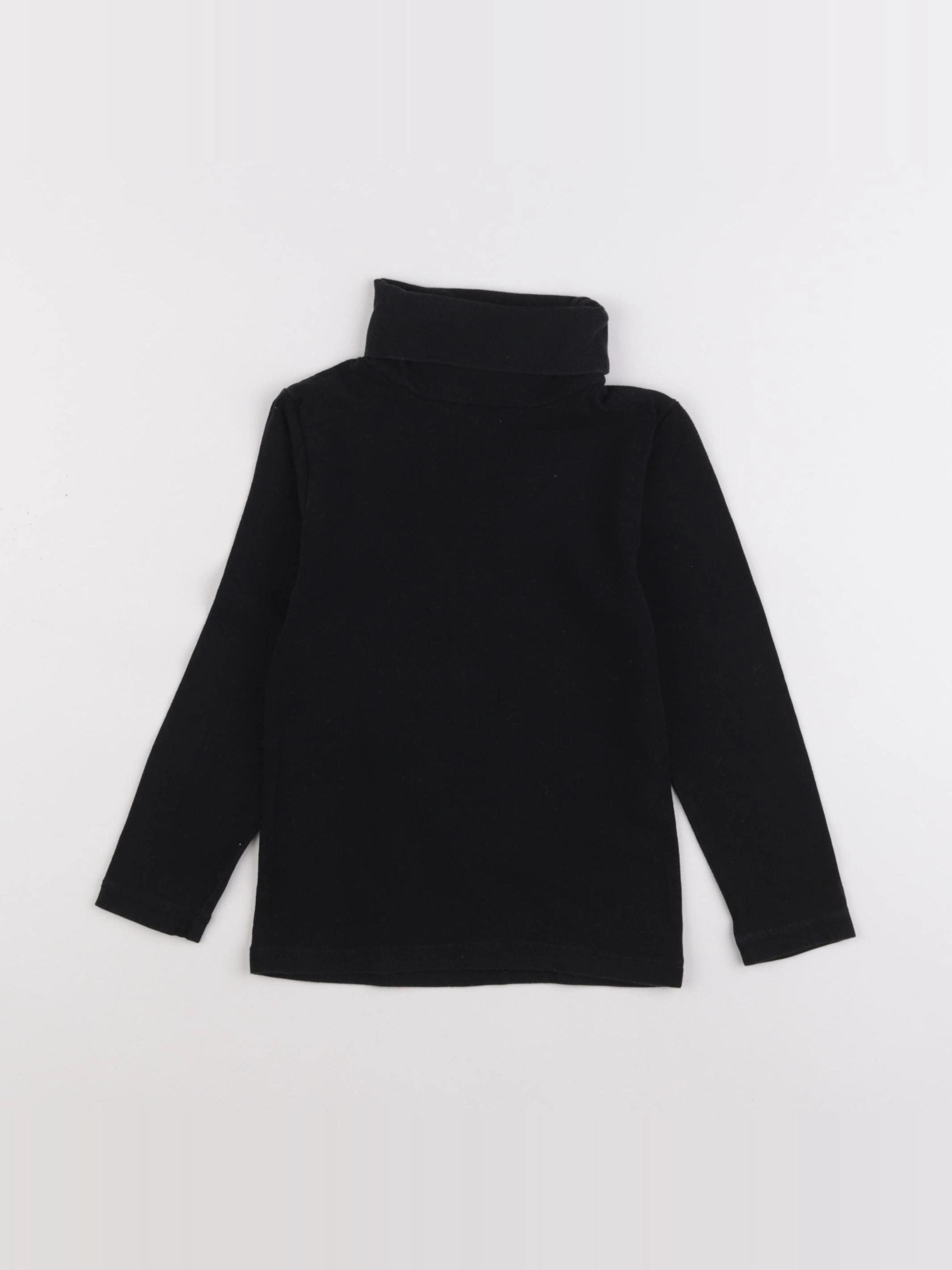 Monoprix - sous-pull noir - 4 ans