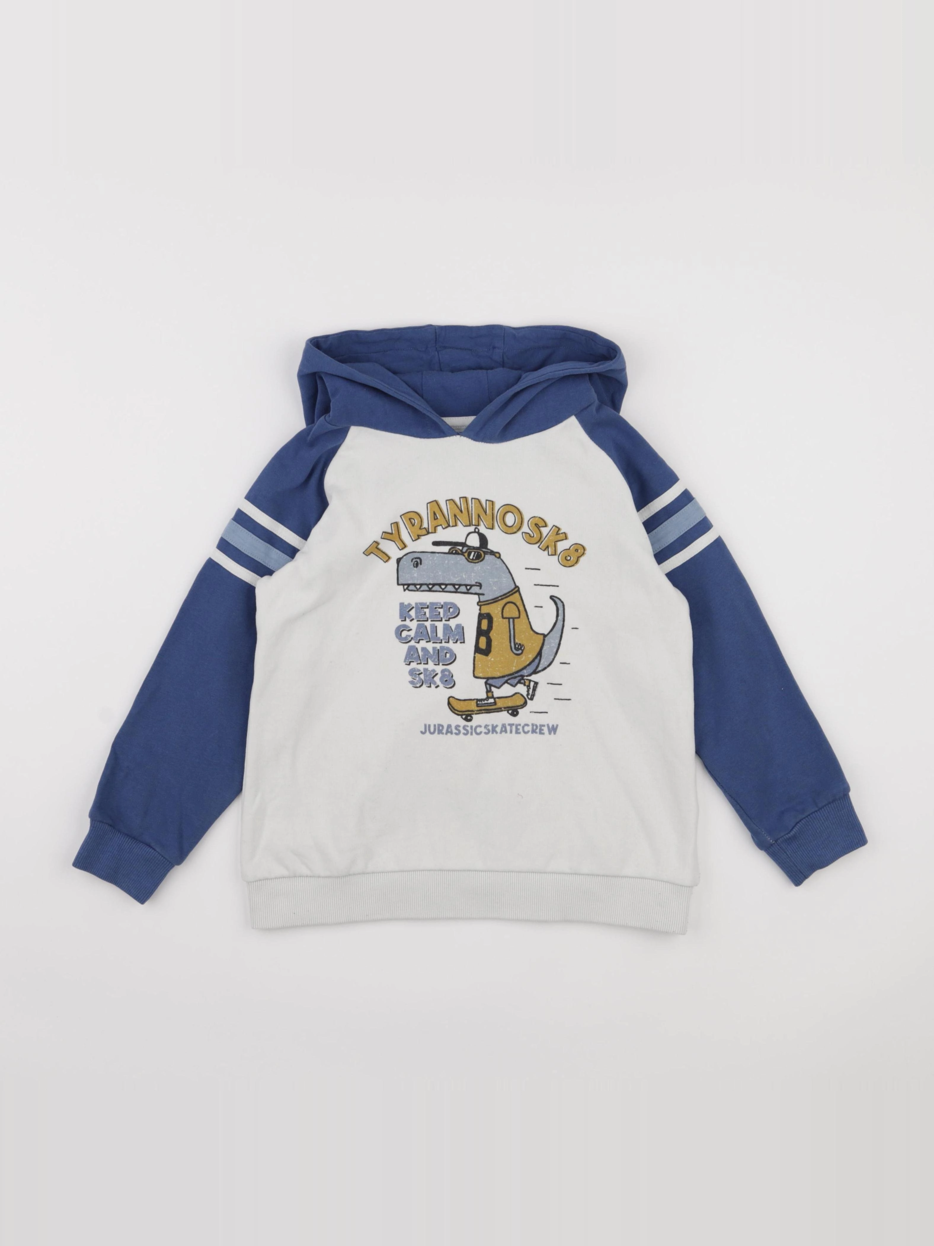 Vertbaudet - sweat bleu - 8 ans