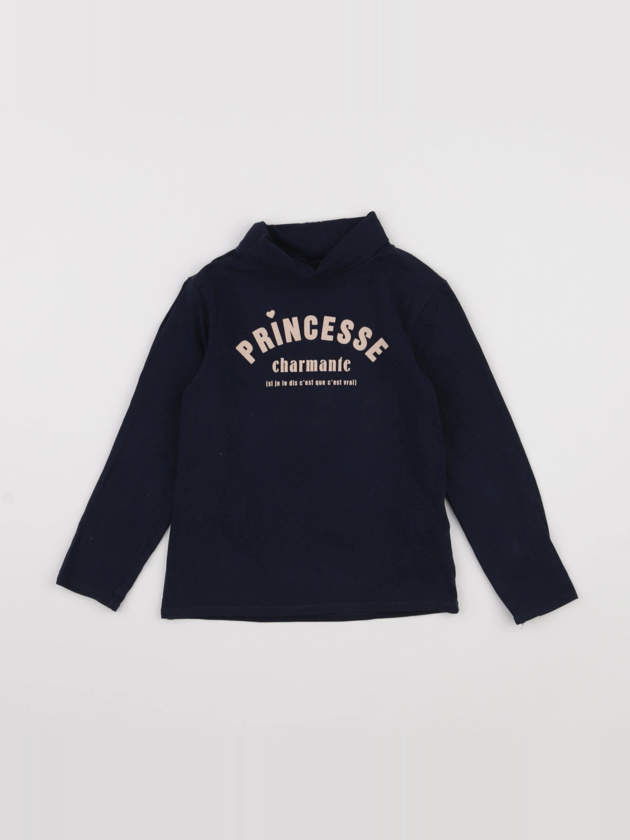 Vertbaudet - sous-pull bleu - 5 ans