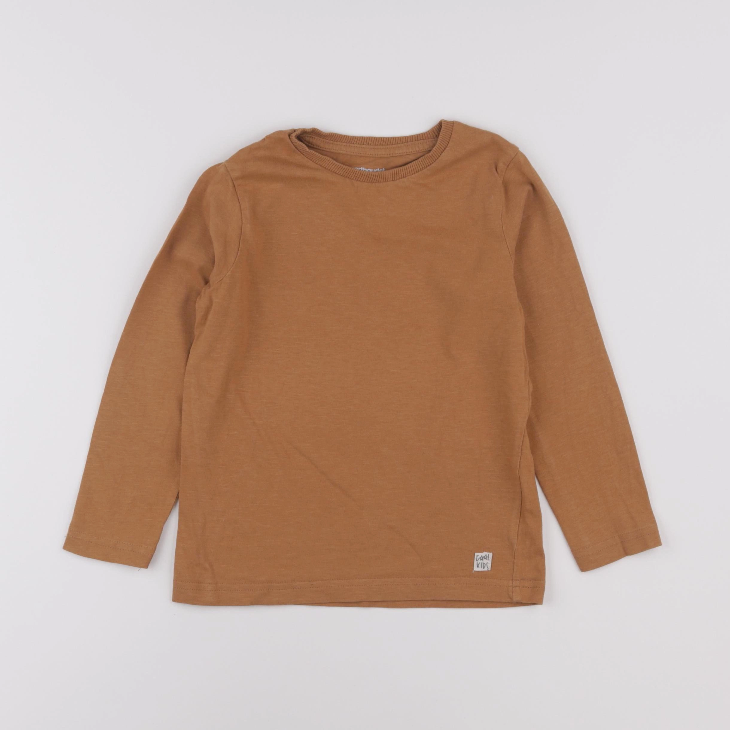 Vertbaudet - tee-shirt marron - 5 ans