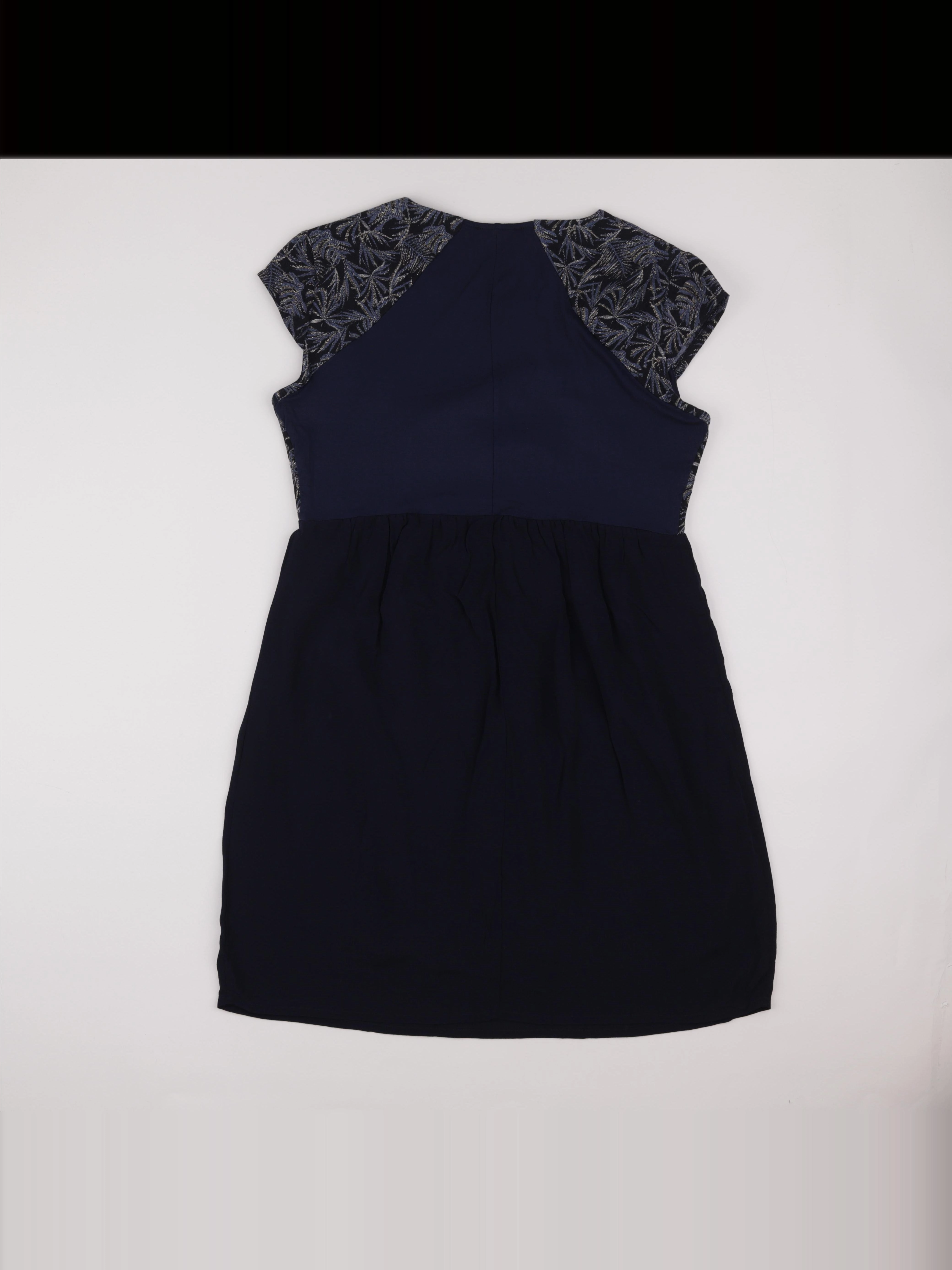 Envie de fraise - robe grossesse bleu, or - 40