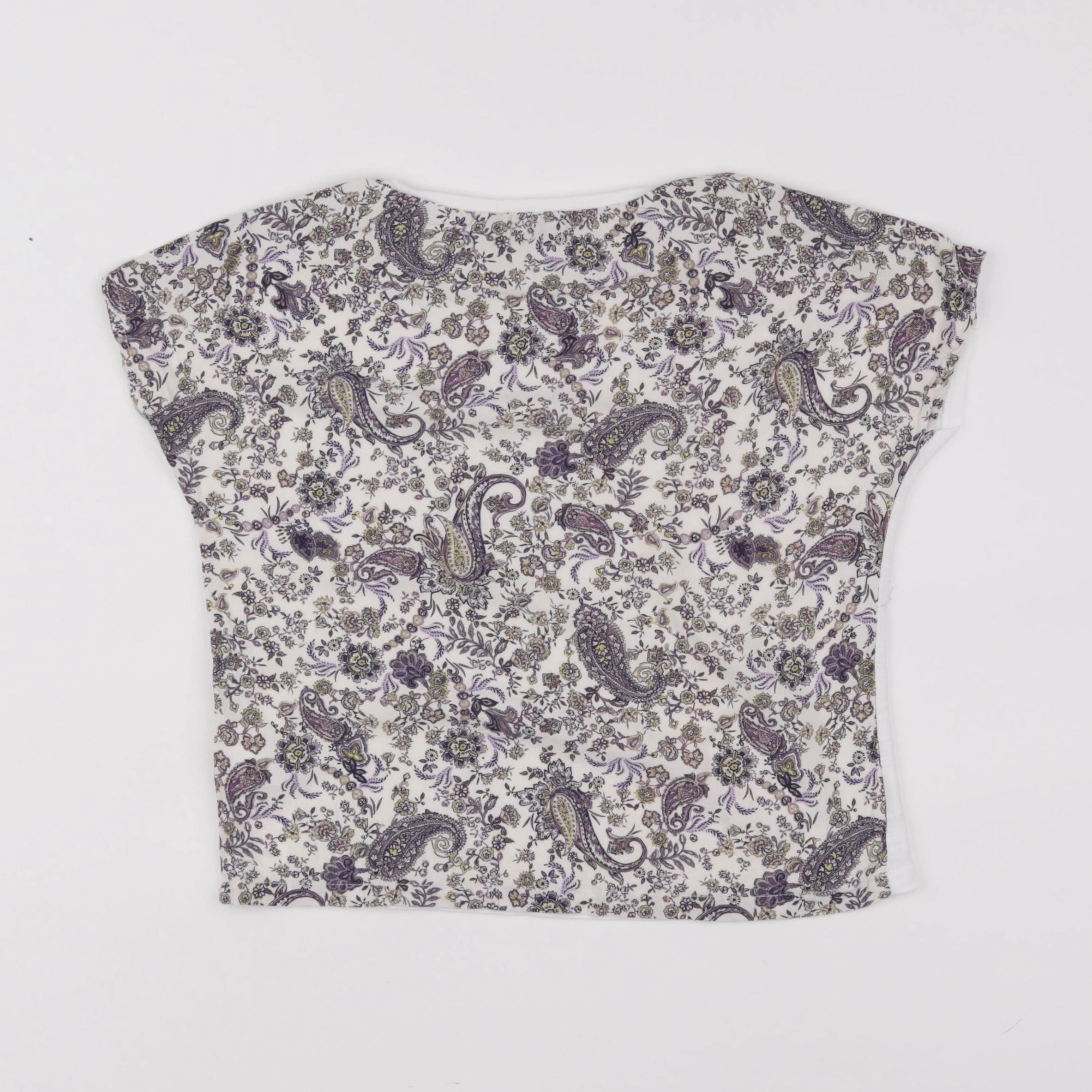 IKKS - tee-shirt blanc, violet - 8 ans