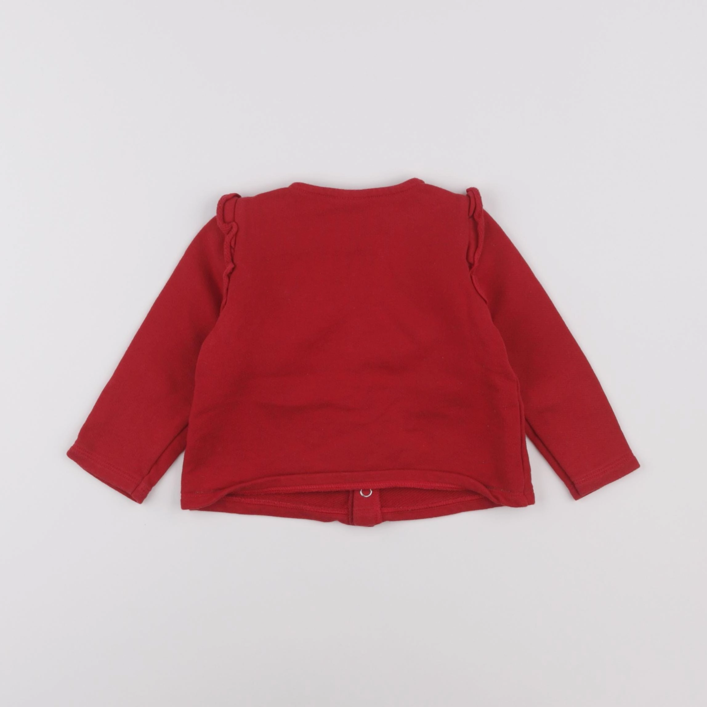 Petit Bateau - sweat rouge - 18 mois