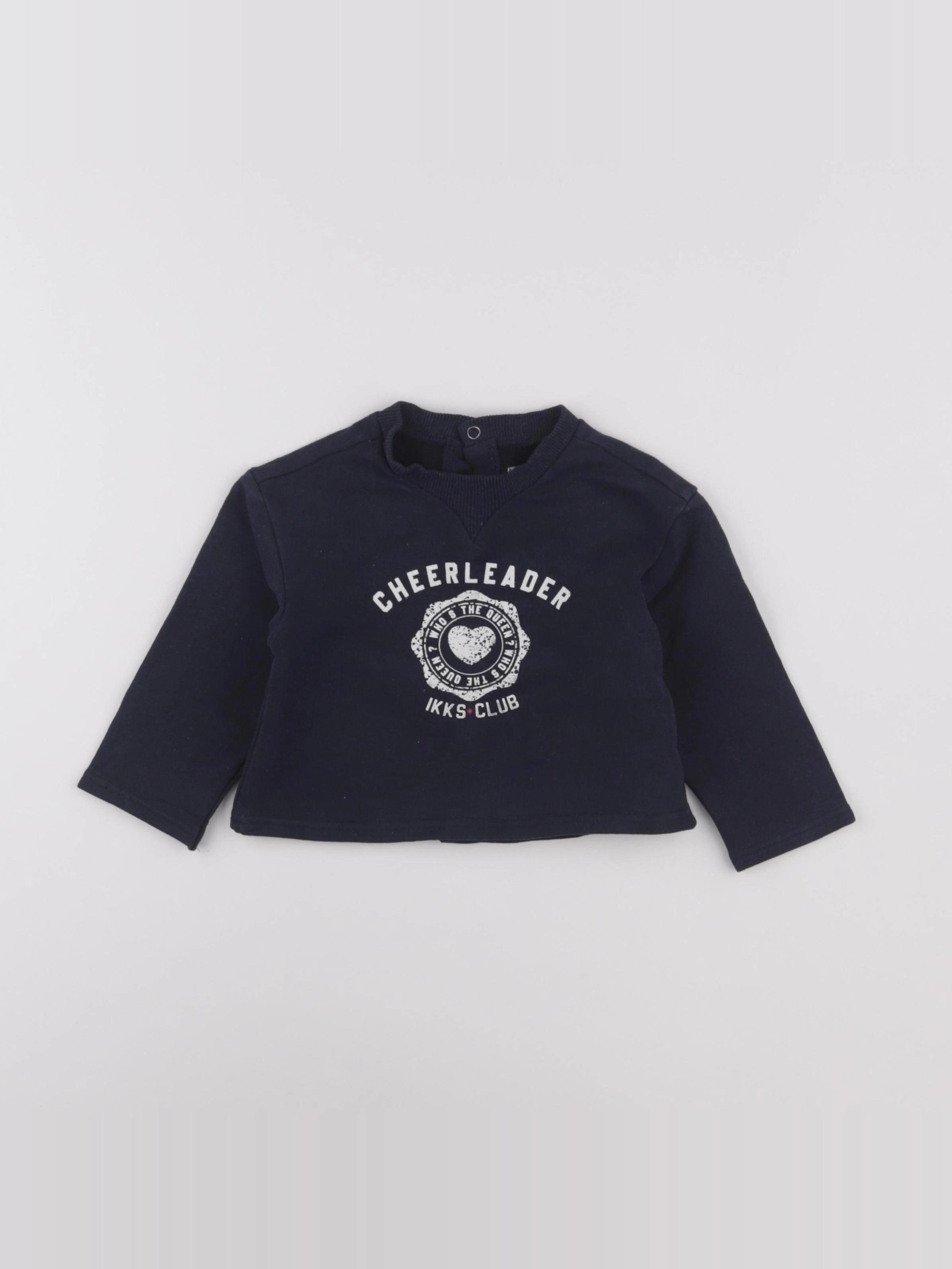 IKKS - sweat bleu - 18 mois