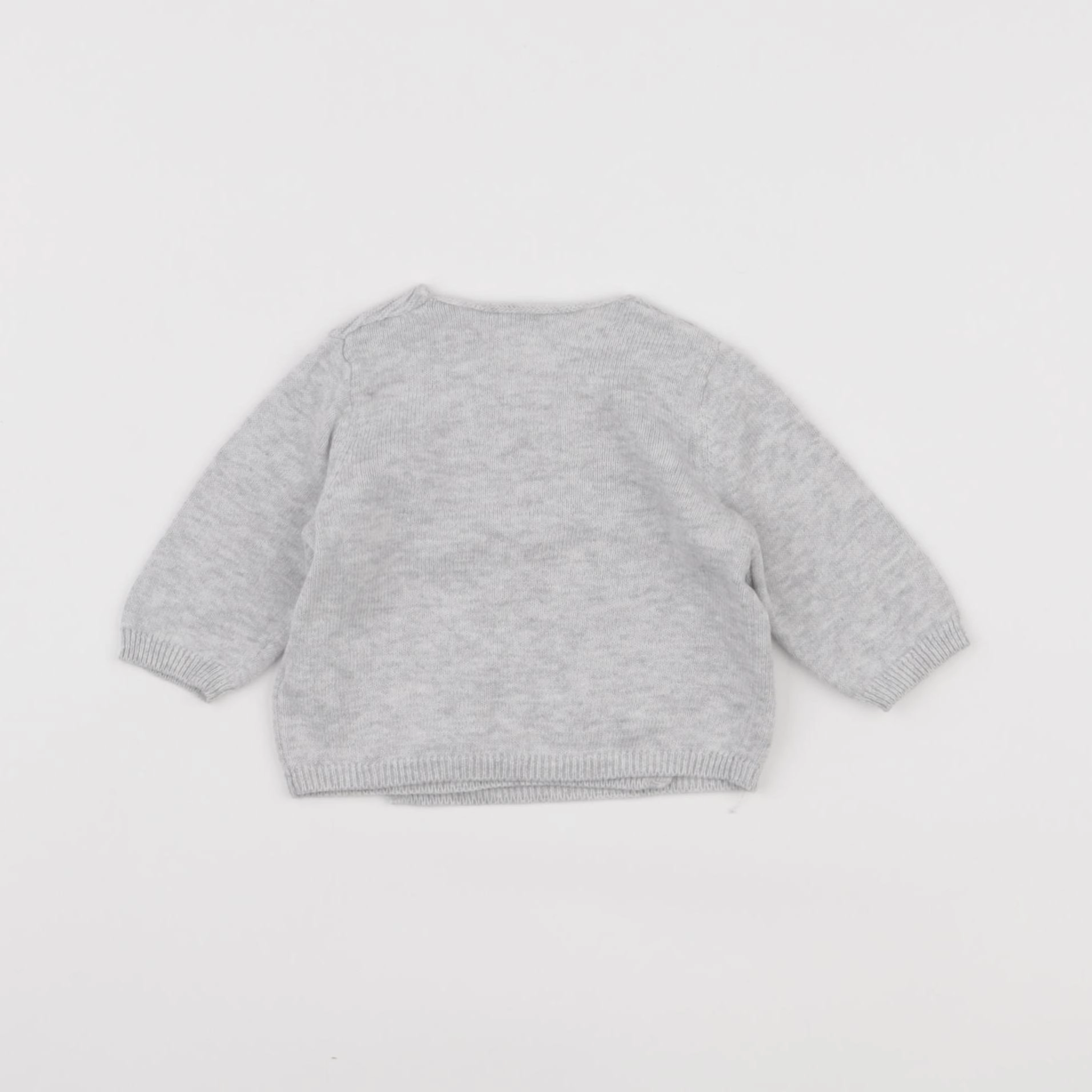 Vertbaudet - gilet gris - 1 mois