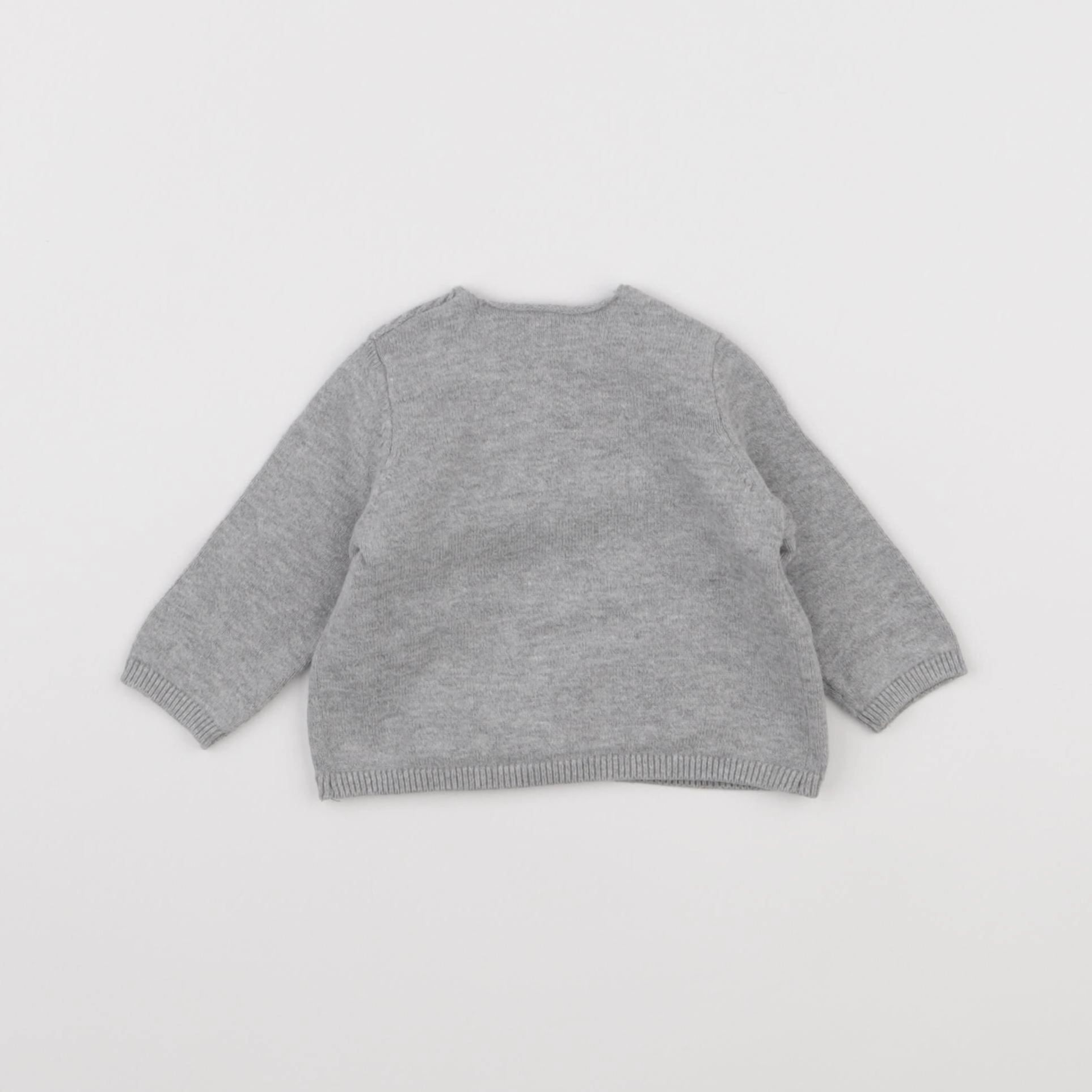 Vertbaudet - gilet gris - 1 mois