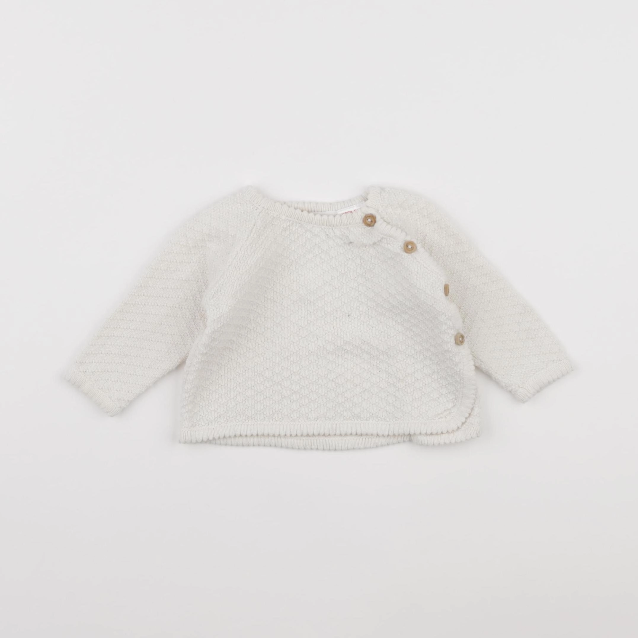 Zara - gilet blanc - 0/1 mois