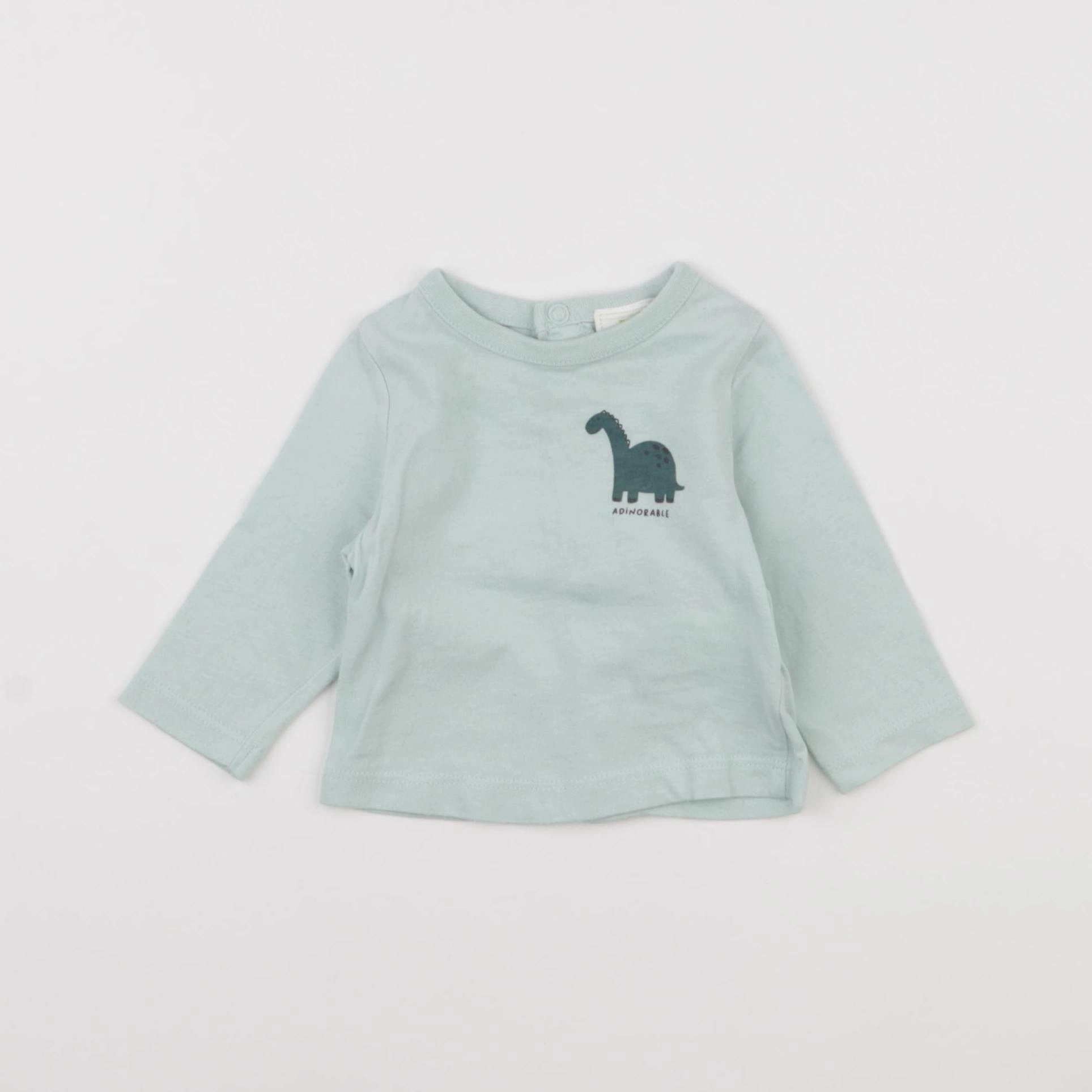 Tape à l'oeil - tee-shirt vert - 1 mois