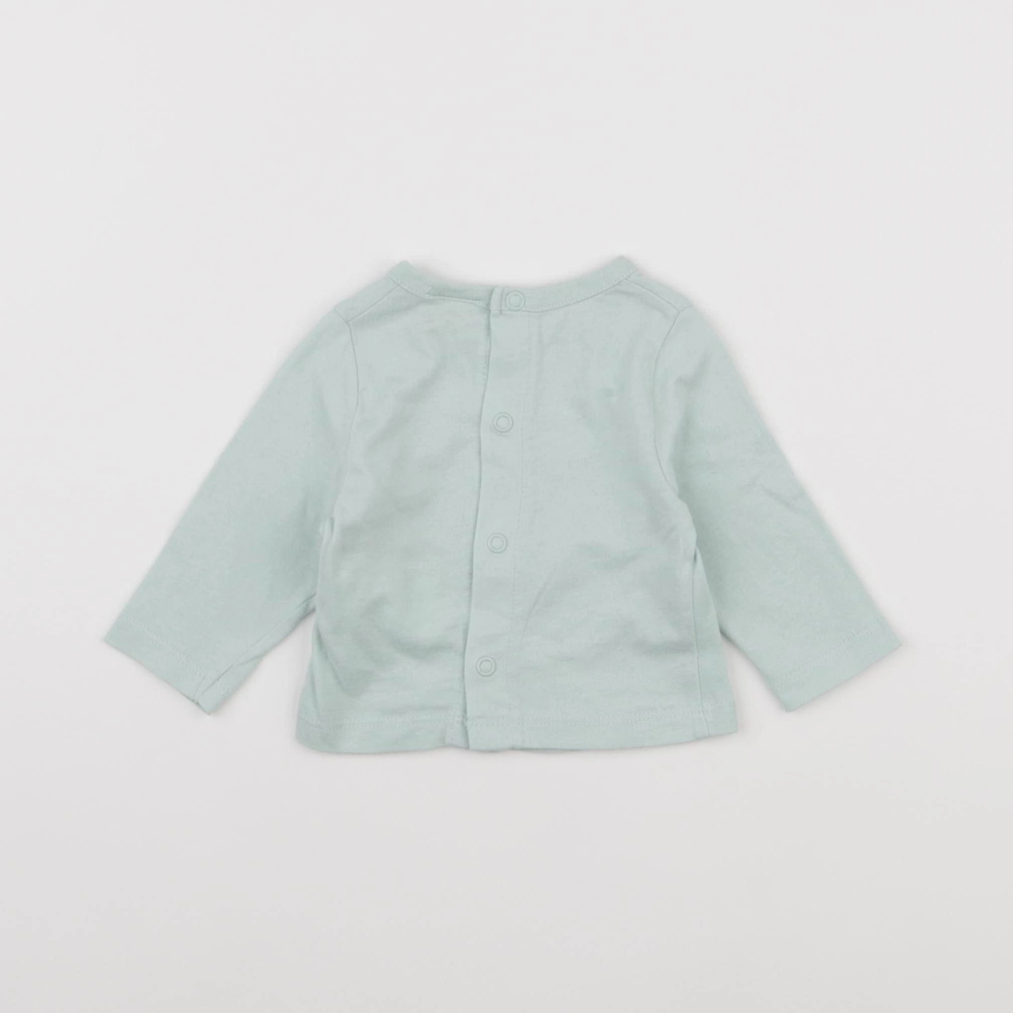 Tape à l'oeil - tee-shirt vert - 1 mois