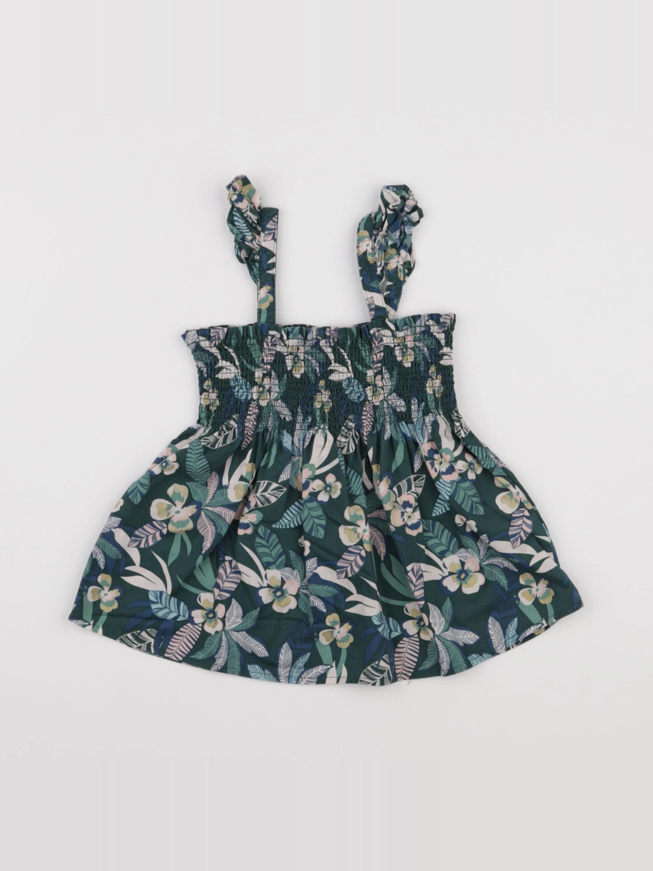 Vertbaudet - blouse vert - 5 ans