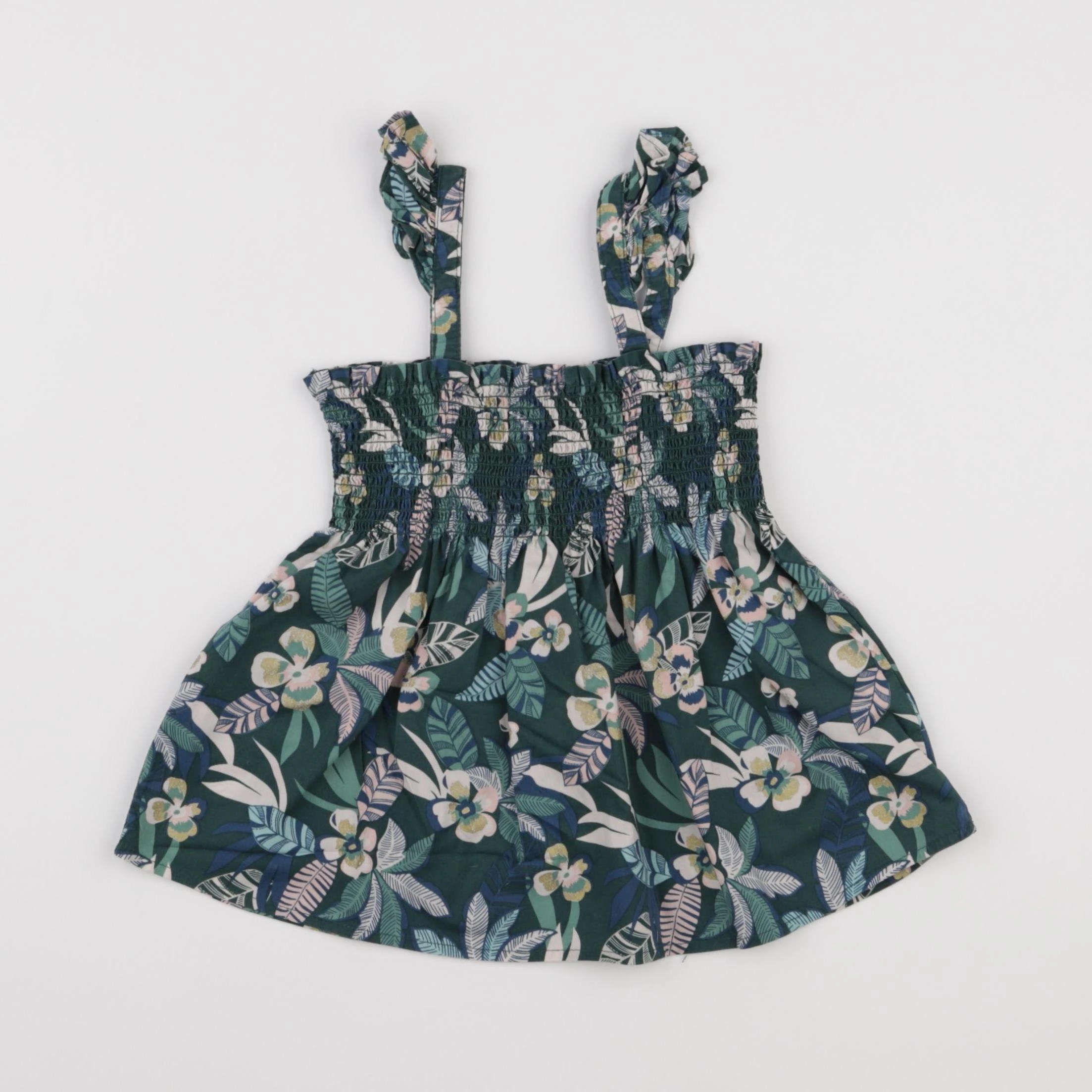Vertbaudet - blouse vert - 5 ans