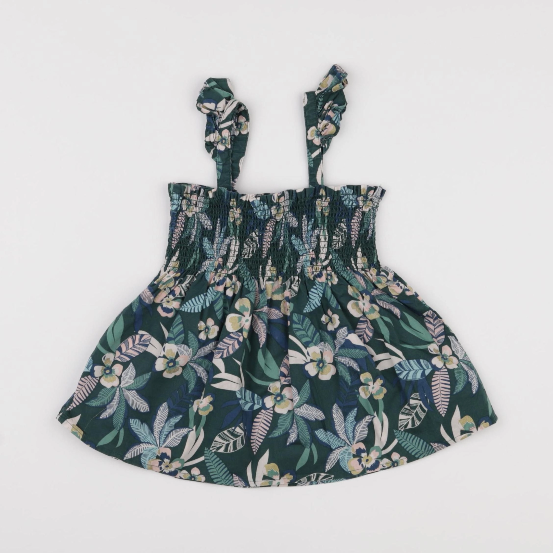 Vertbaudet - blouse vert - 5 ans