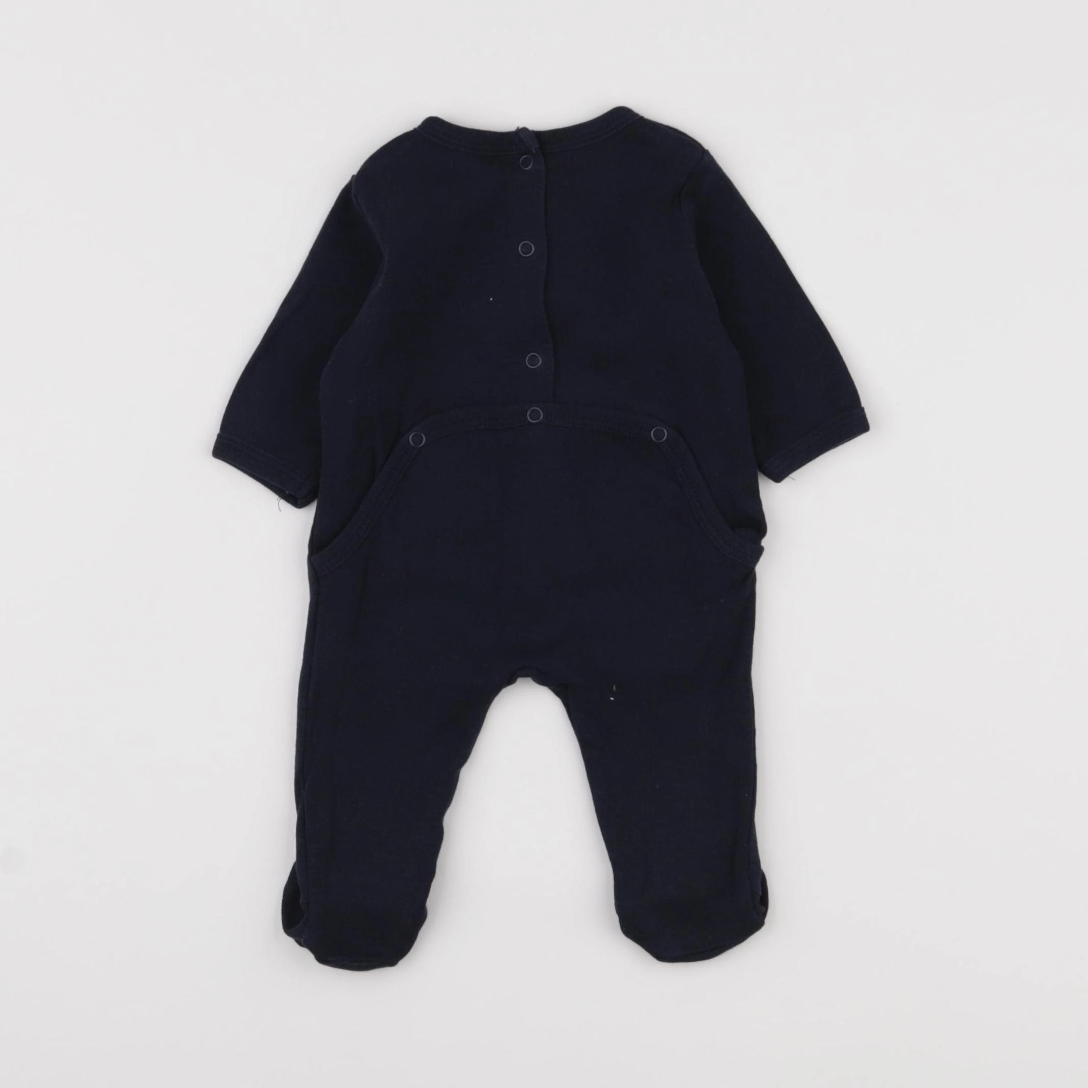 Vertbaudet - pyjama coton bleu - 1 mois