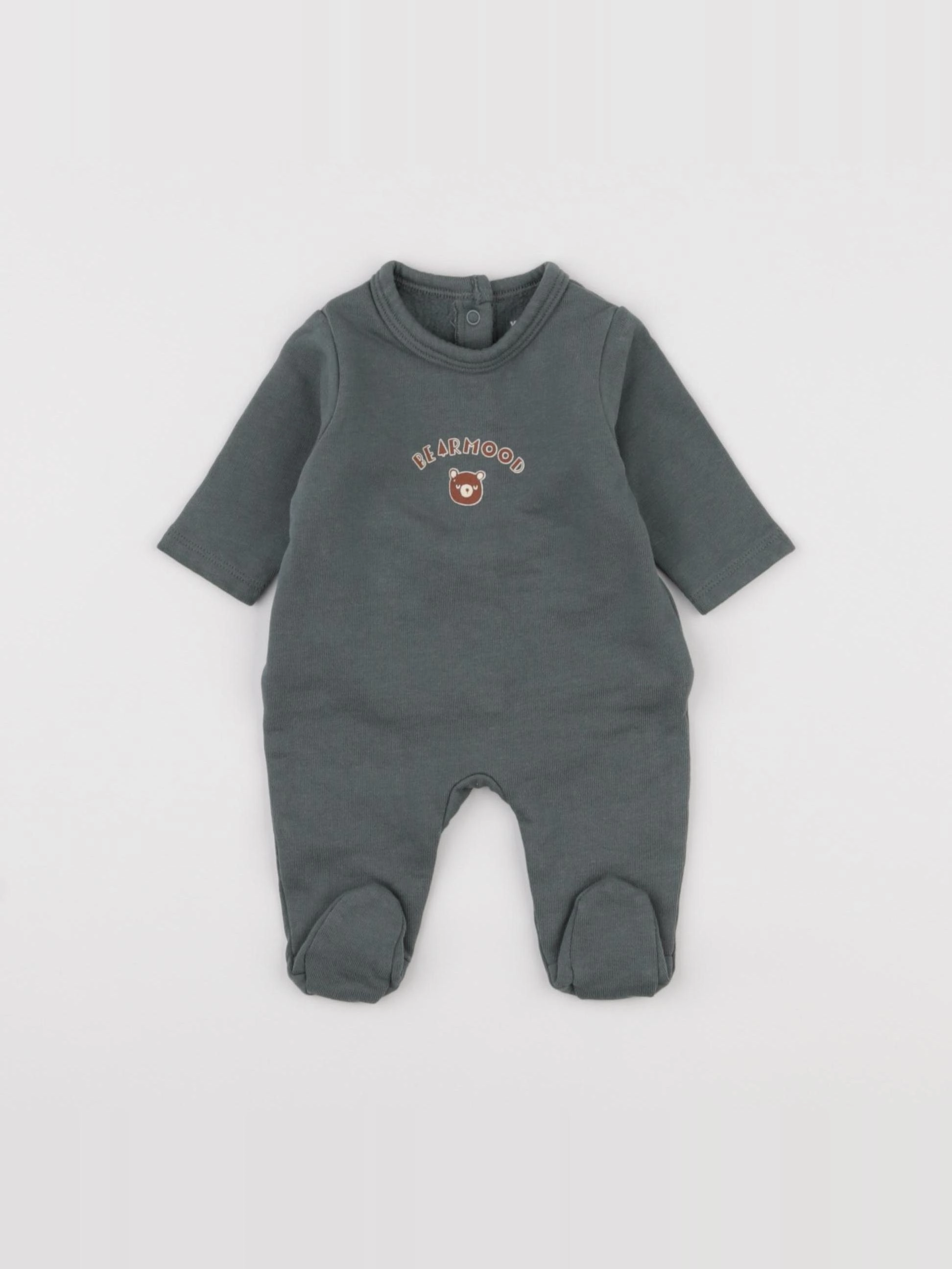 Vertbaudet - pyjama coton vert - 0 mois