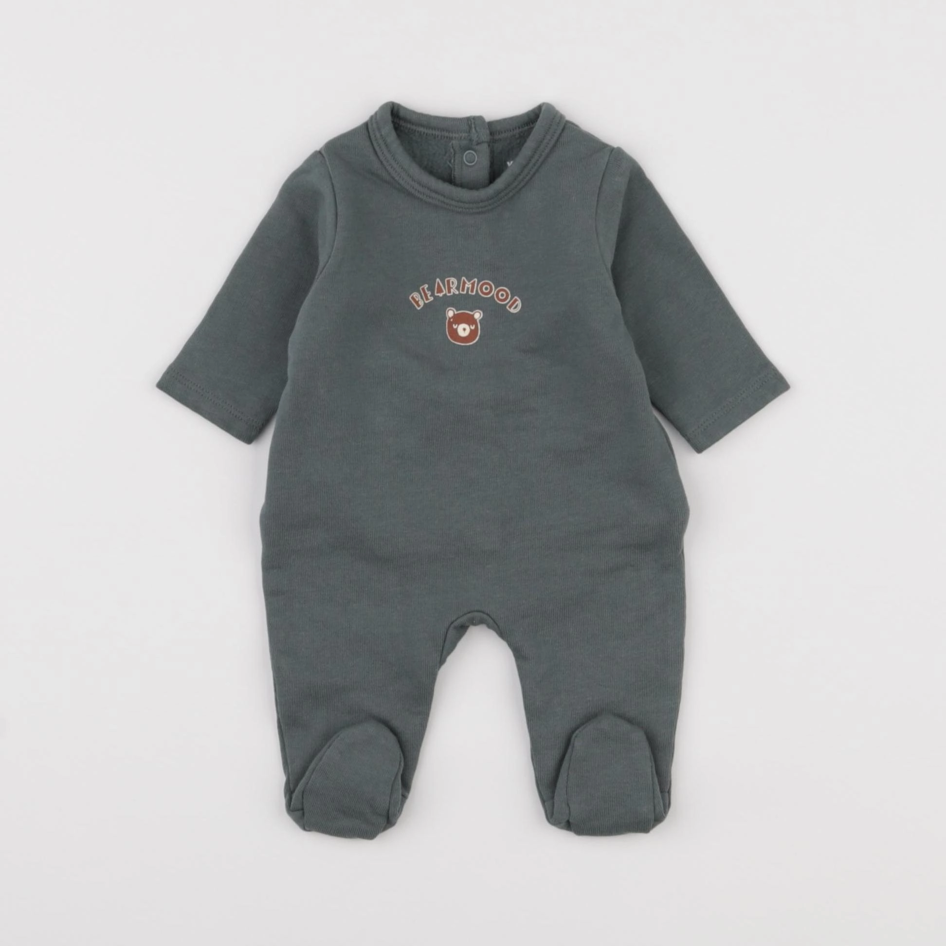 Vertbaudet - pyjama coton vert - 0 mois