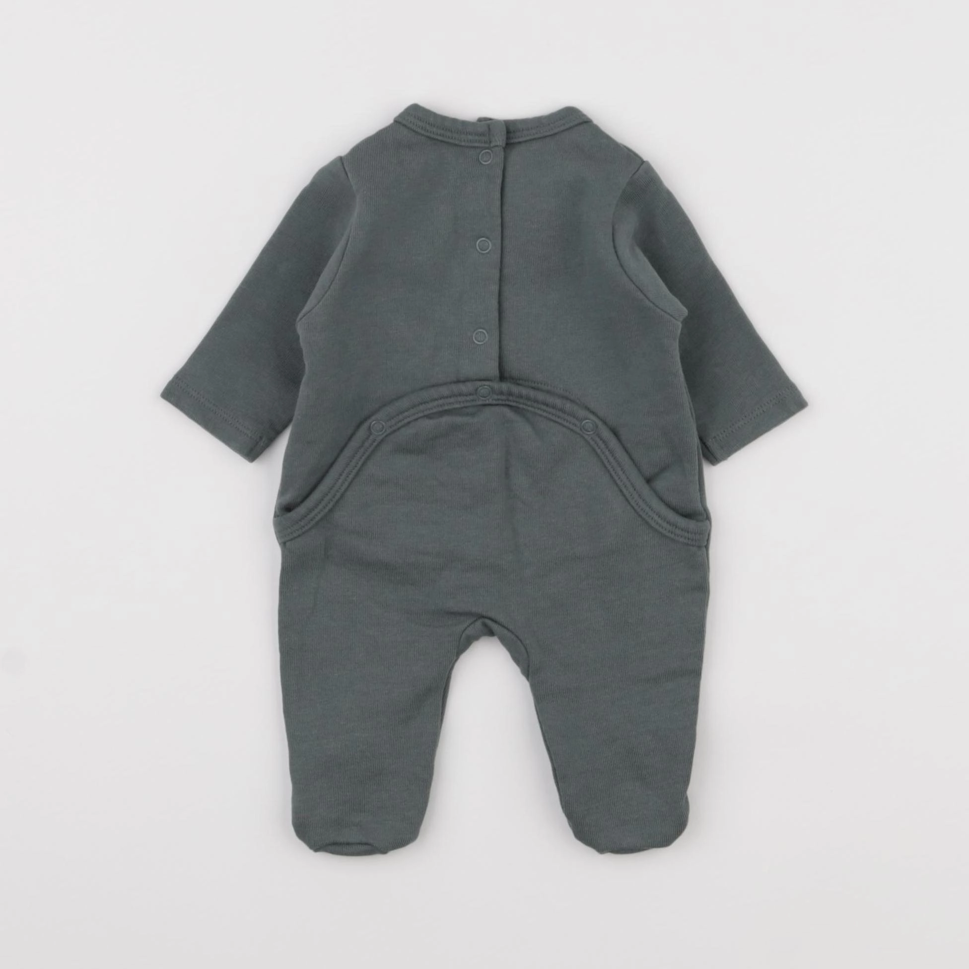 Vertbaudet - pyjama coton vert - 0 mois