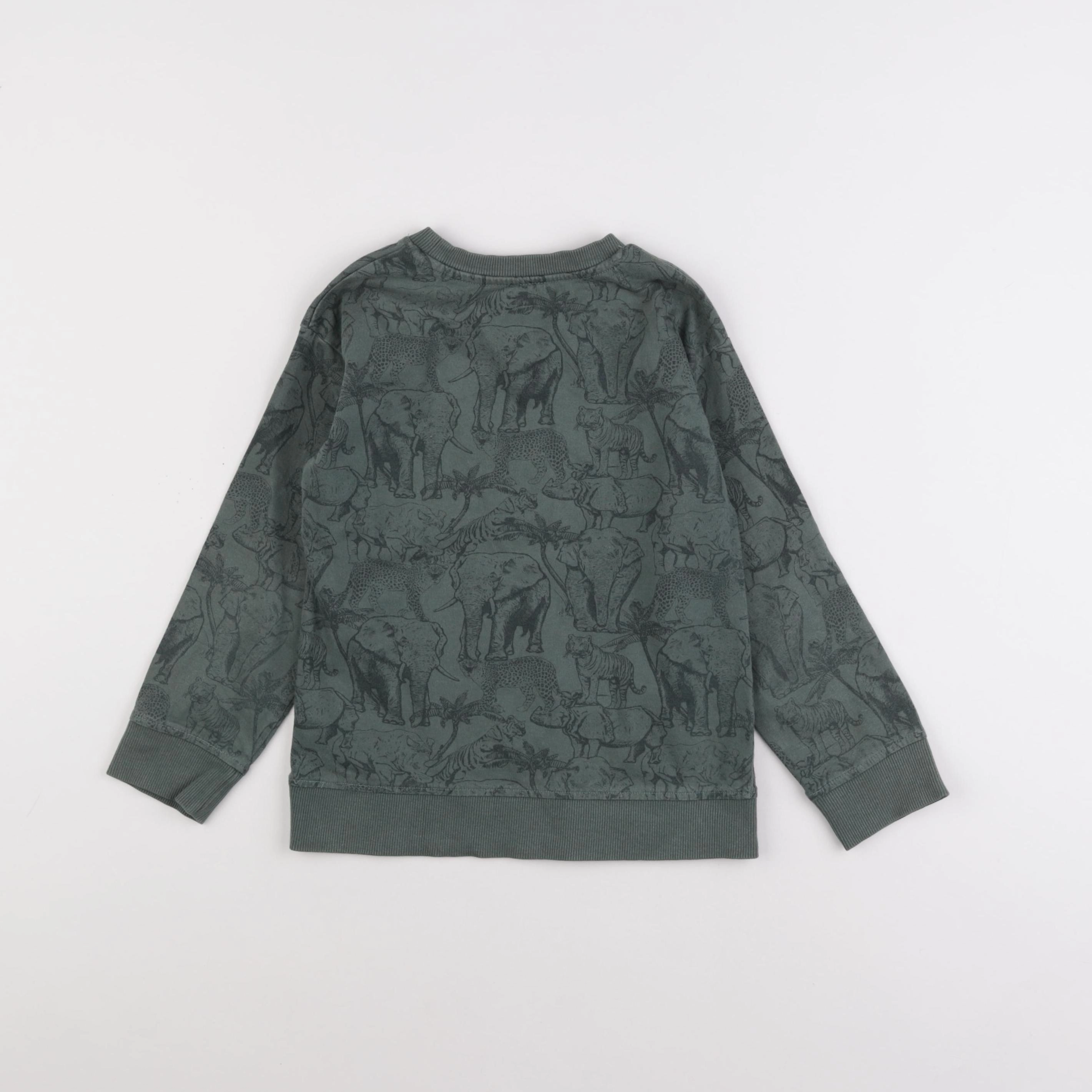 Vertbaudet - sweat vert - 6 ans