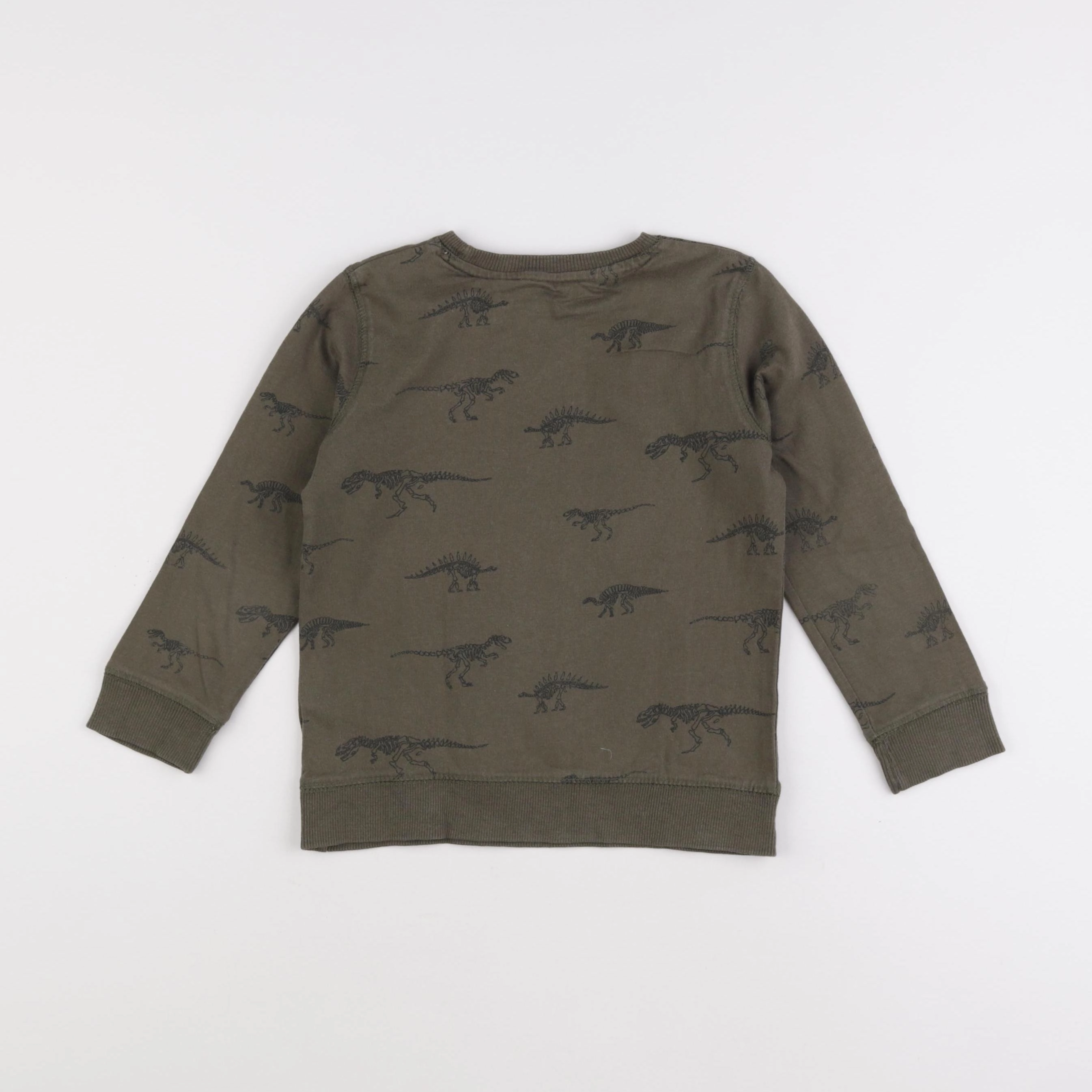 Vertbaudet - sweat vert - 6 ans