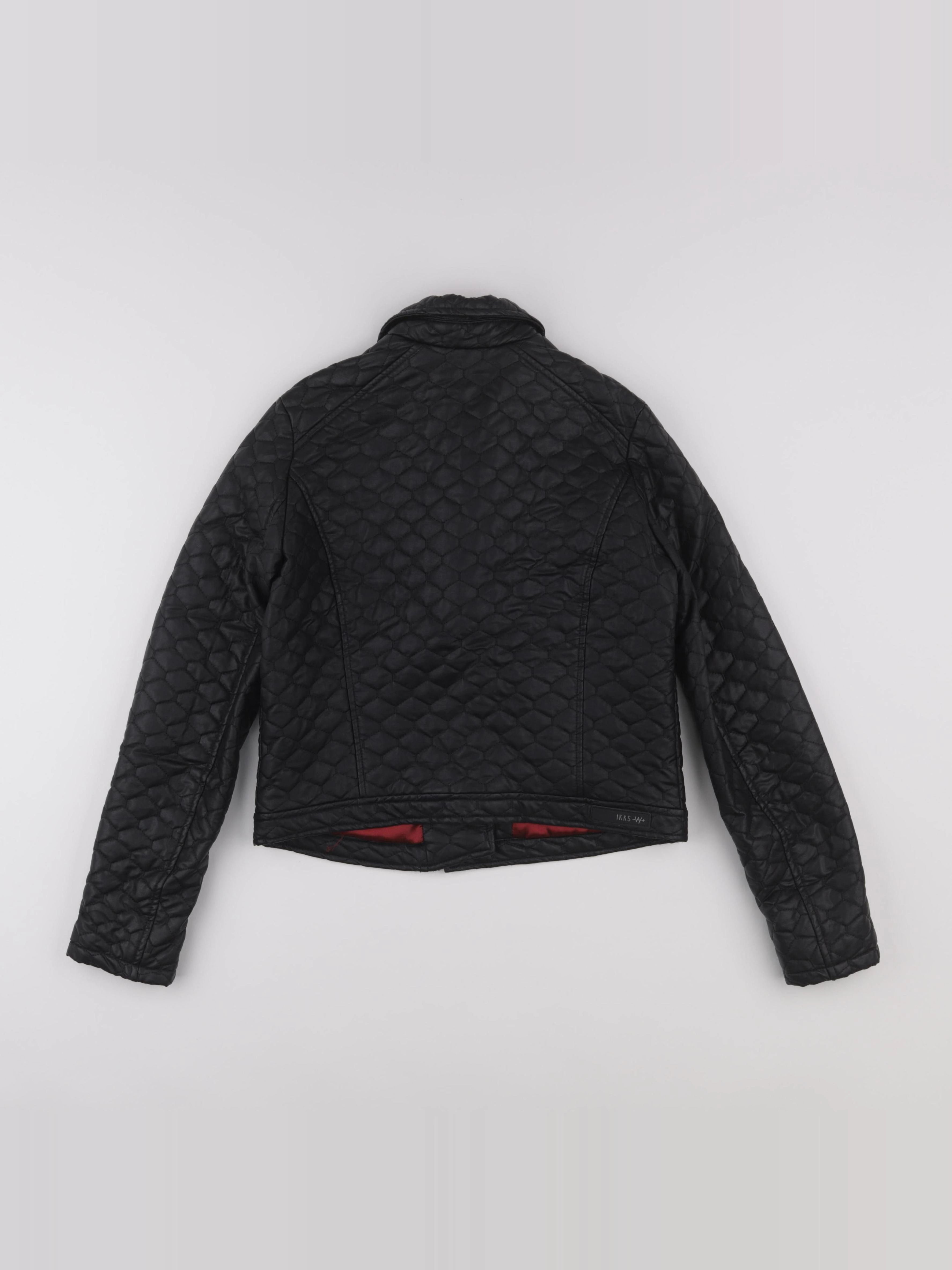 IKKS - veste simili cuir noir - 14 ans
