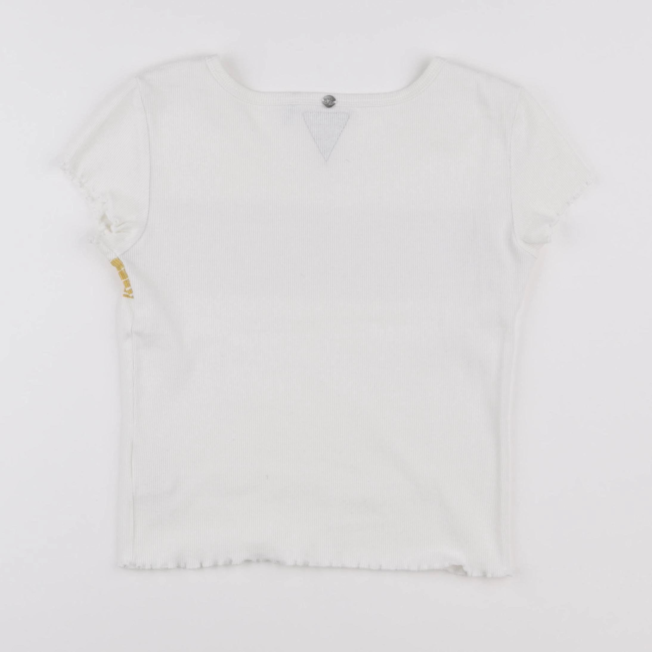IKKS - tee-shirt blanc, jaune - 16 ans